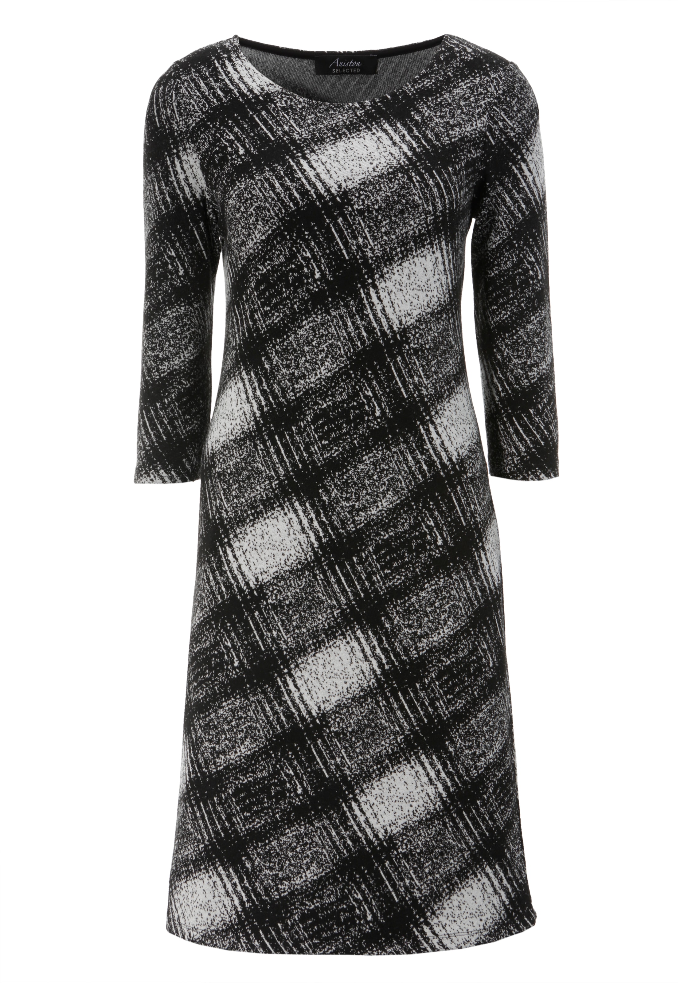 Aniston SELECTED Jerseykleid, elegant gemustert