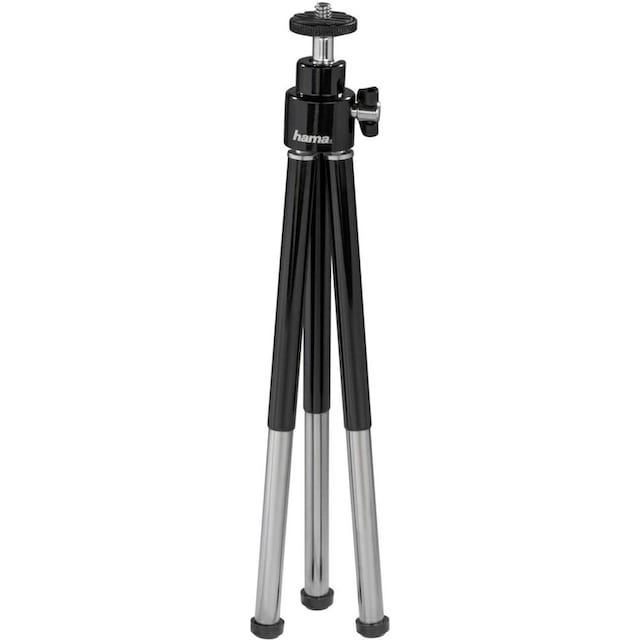 Hama Ministativ »Mini Stativ für Foto- und Videokameras, Mikrofone und  Minilautsprecher«, mit 3D Kugelkopf, Beinsegment ausziehbar von 14 bis 21 cm,  Schwarz maintenant