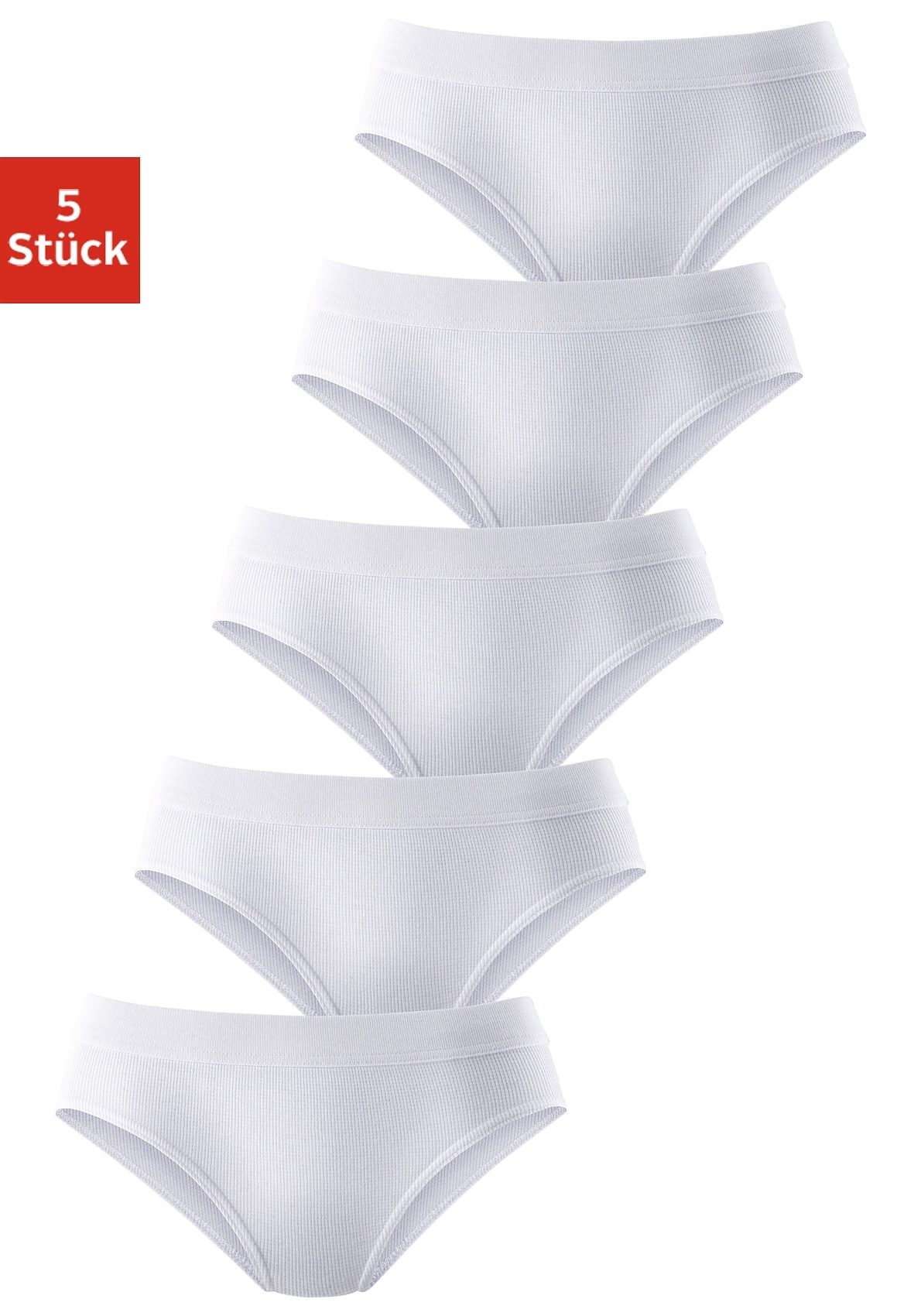 Image of petite fleur by Lascana Hüftslip 5er-Pack, aus elastischer Baumwoll-Qualität