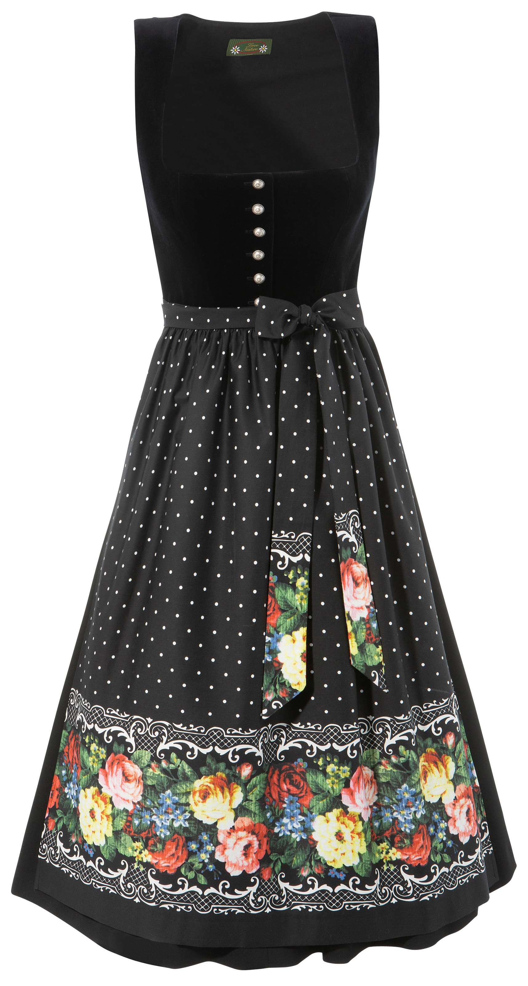 Image of Love Nature Dirndl, (2 tlg.), Damen, midi mit edlem Samtmieder und Metallknöpfen - Made in Austria bei Ackermann Versand Schweiz