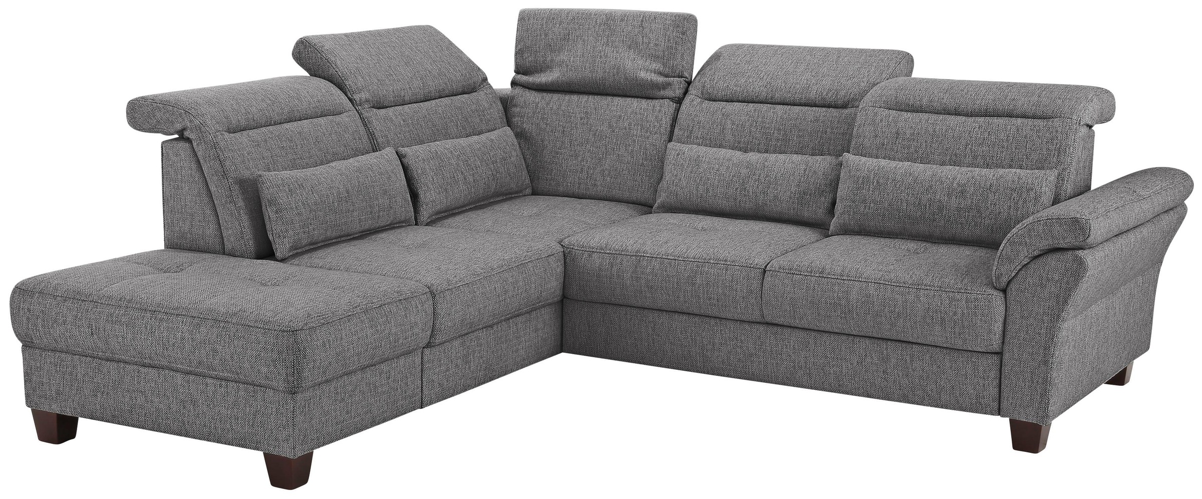 Home affaire Ecksofa »Solvei L-Form«, wahlweise auch mit Kopfteilverstellung und Bettfunktion, Federkern