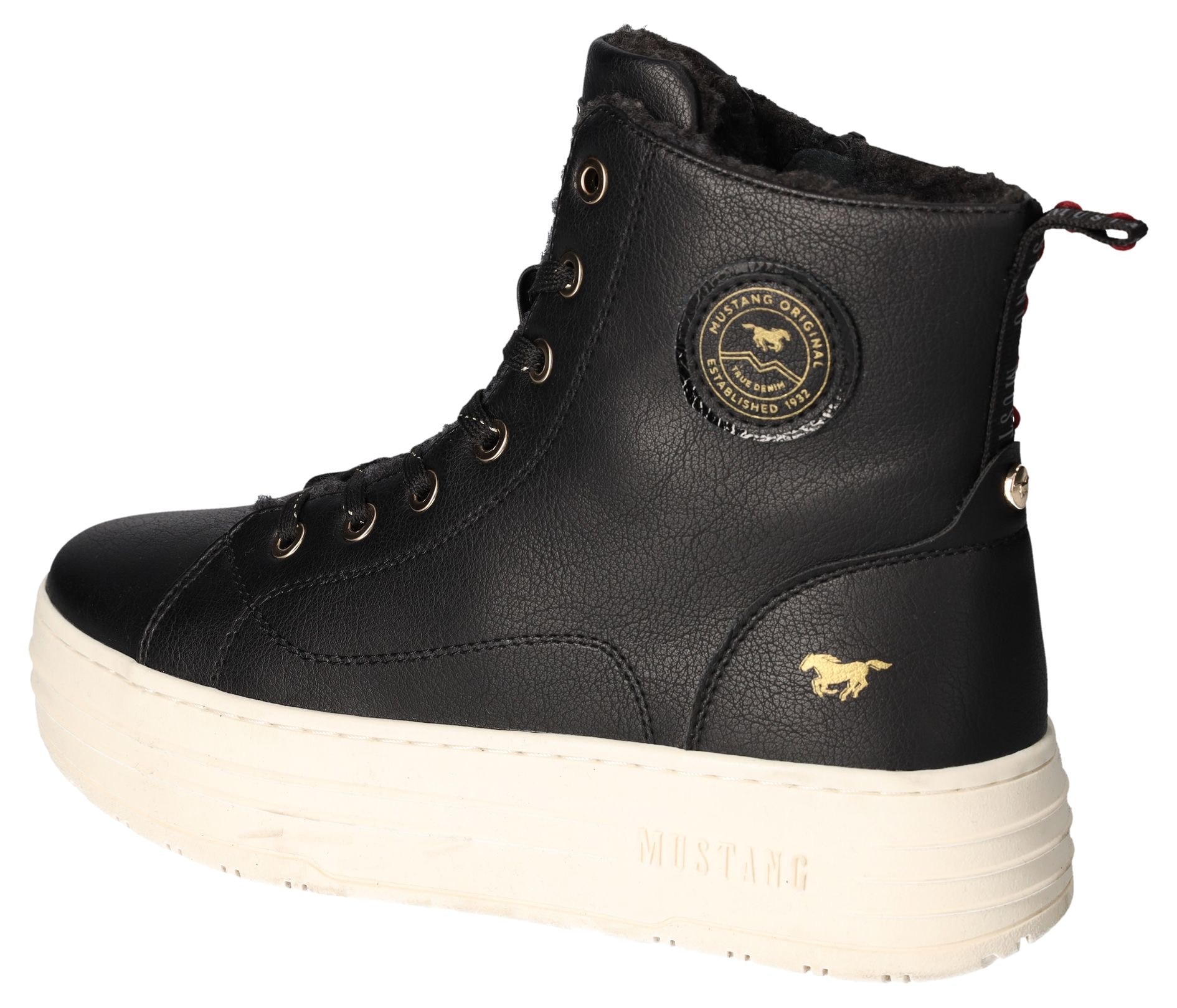 Mustang Shoes Winterboots, Plateauboots, Stiefelette, High top Sneaker mit Innenreissverschluss