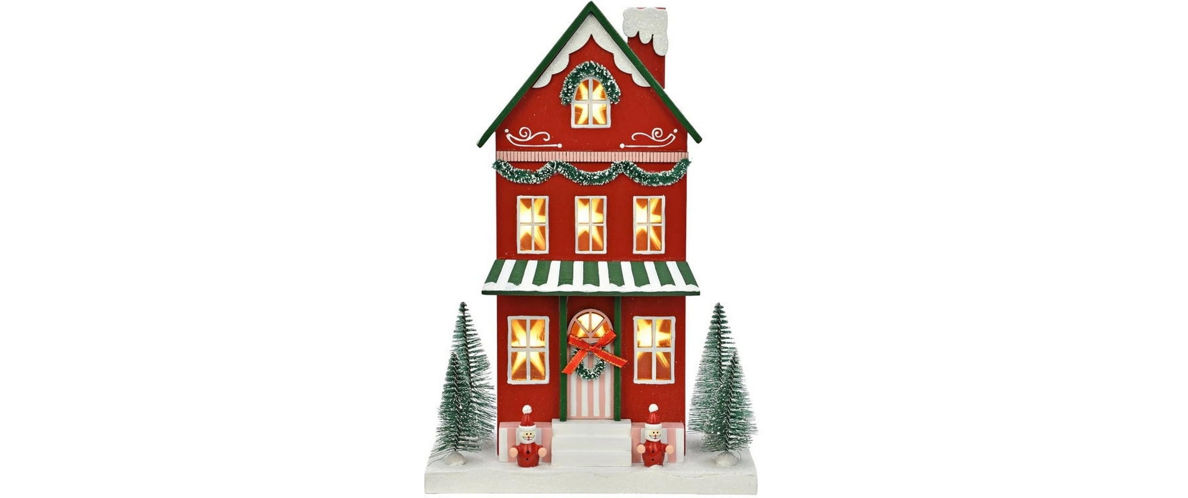 Image of G.Wurm Weihnachtsfigur "Aufsteller Weihnachtshaus 23 x 12 x 34 cm"