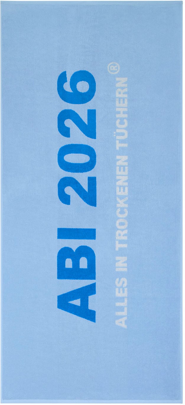 Egeria Strandtuch »ABI 2026« 75x180 cm, "ABI 2025-Alles in trockenen Tüchern"