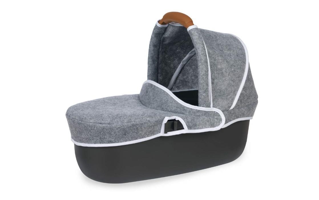 Smoby Puppenwagen »Quinny 3in1 - Grau«, (Ausstattung: Zubehörkorb/-netz, Babywanne)
