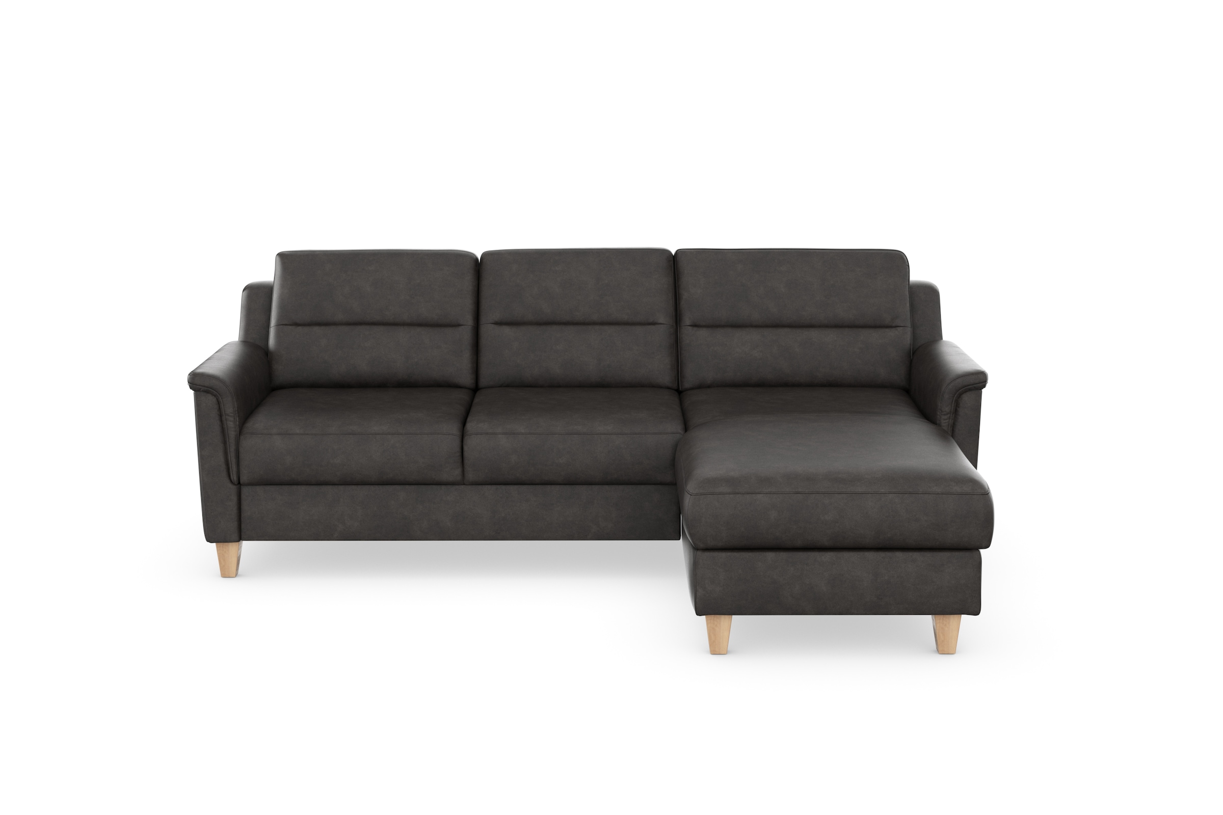 sit&more Ecksofa »Farö L-Form« inklusive Federkern, wahlweise mit Bettfunktion und Bettkasten