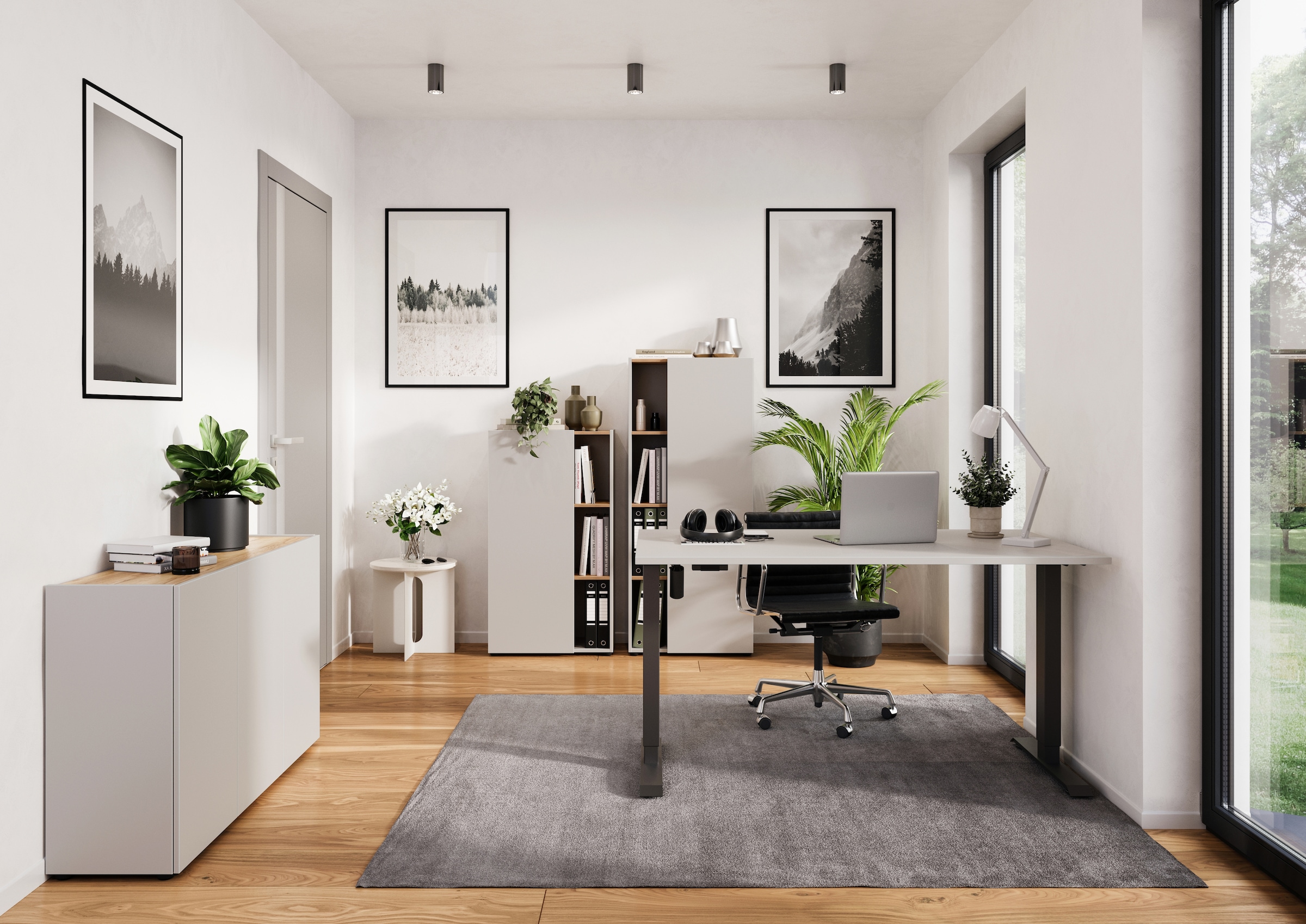 GERMANIA Schreibtisch »Adrano« 1 Stk. tlg. mit vorderer Blende, Breite 150 cm, Made in Germany