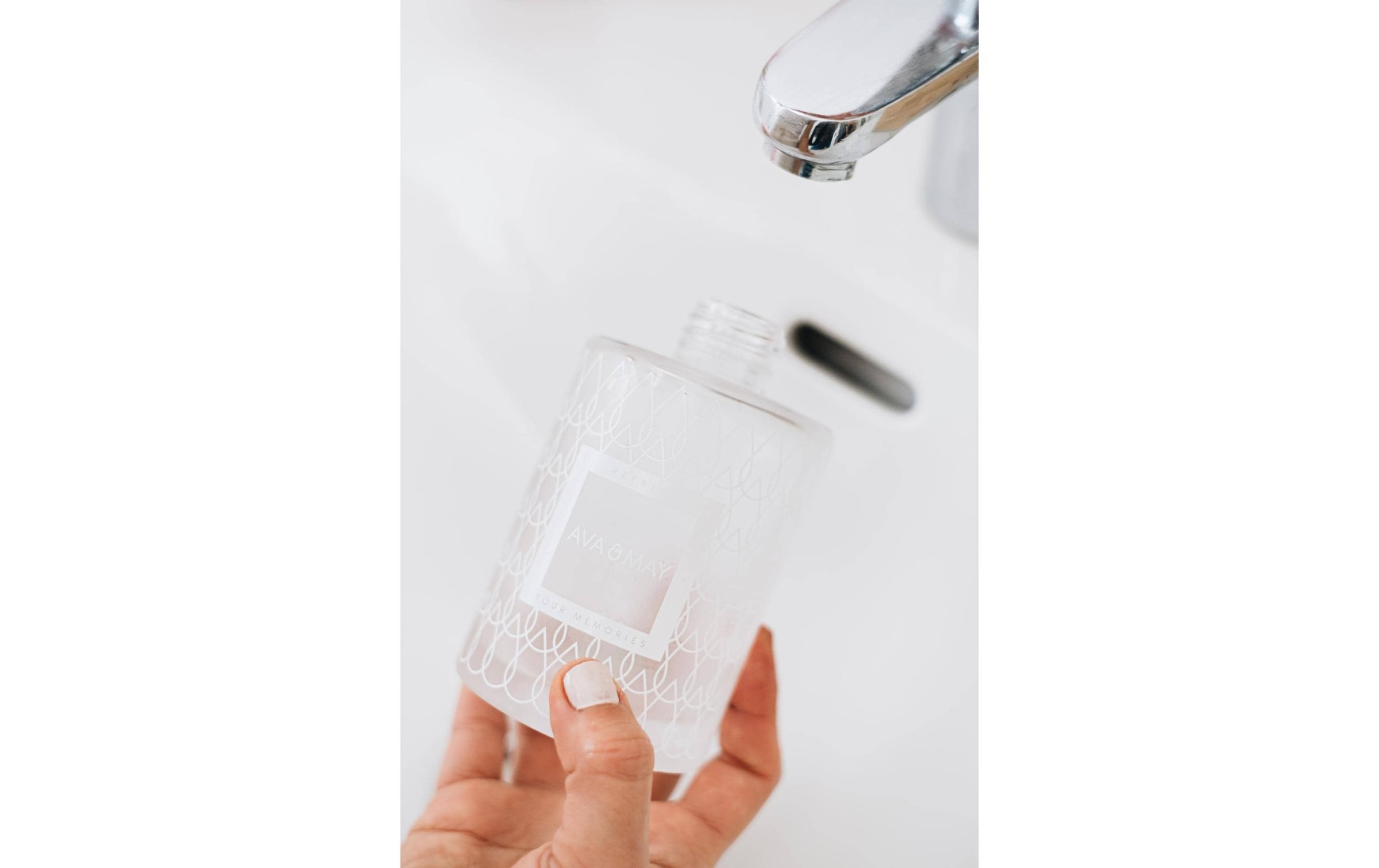 AVA & MAY Seifenspender »Glas 185 ml«
