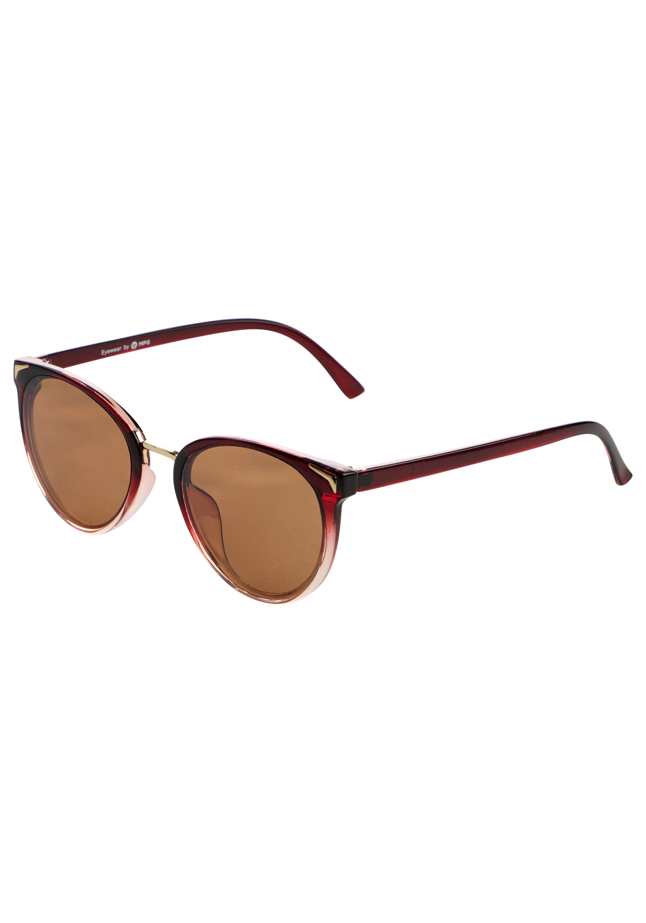 Image of Laura Scott Sonnenbrille Tropfen-Design, Vollrandrahmen, altrosa mit Farbverlauf