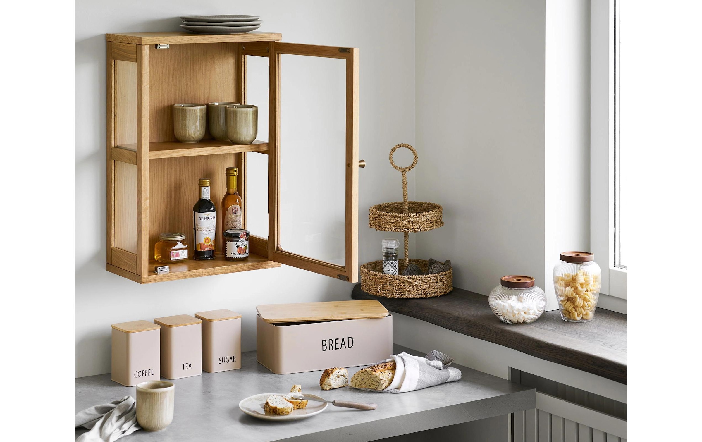 House Nordic Vorratsdose »Tula« Set aus einem Brotkasten und drei Vorratsbehältern