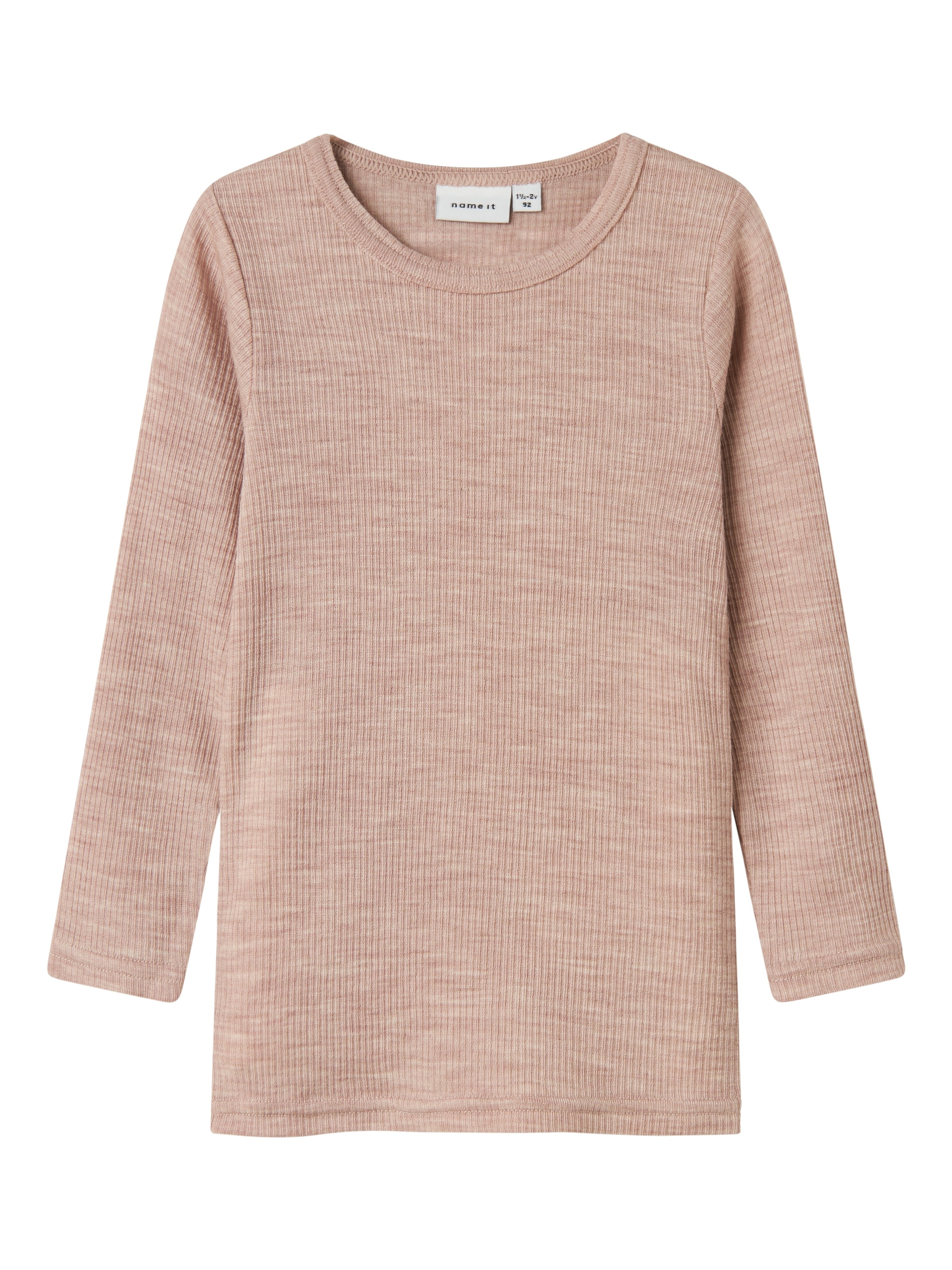 Name It Langarmshirt »NMNWAX WOOL RIB LS TOP NOOS«, aus reiner Merinowolle