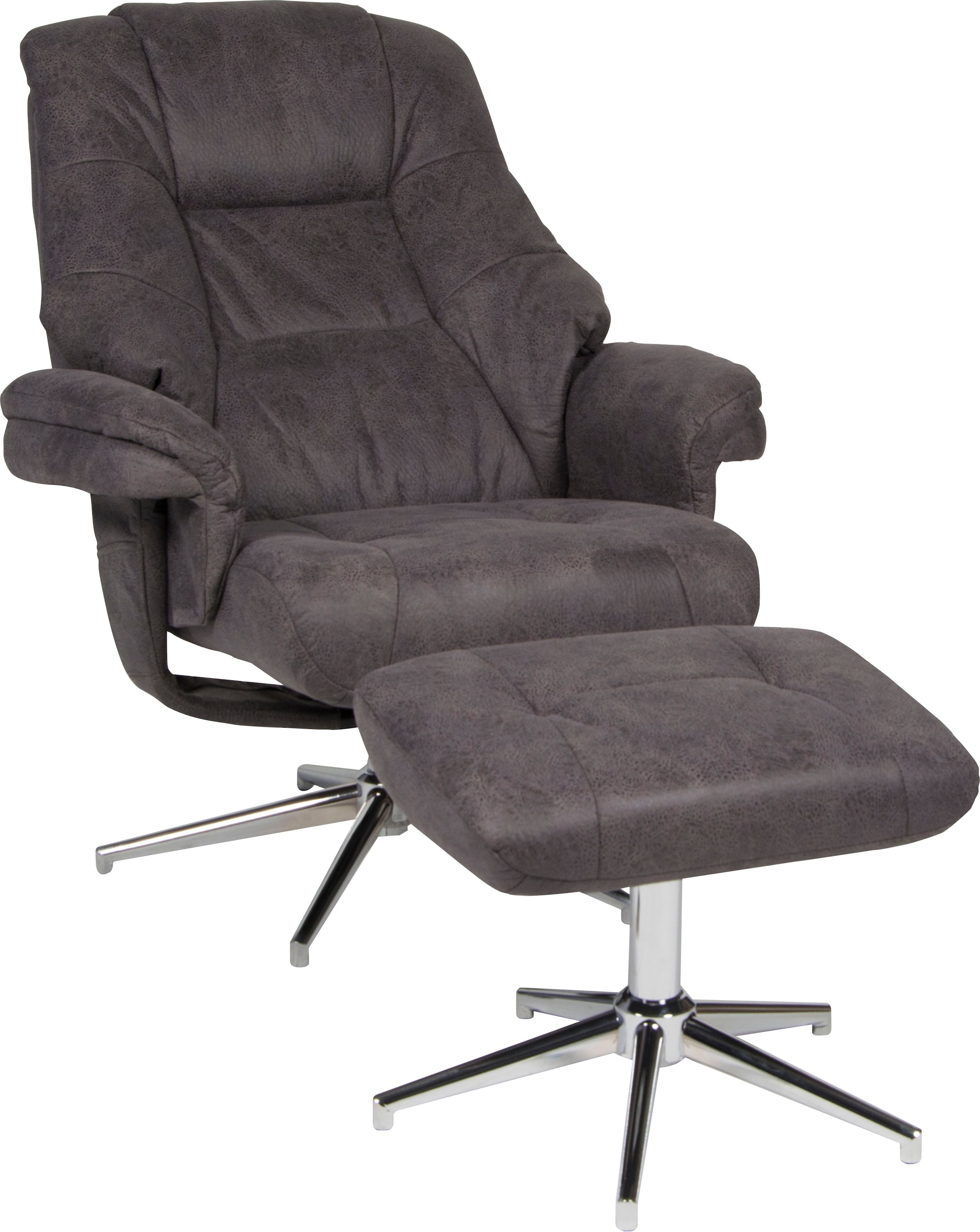 Duo Collection Fauteuil TV »Burnaby« avec tabouret et fonction relax, pivotant à 360 degrés