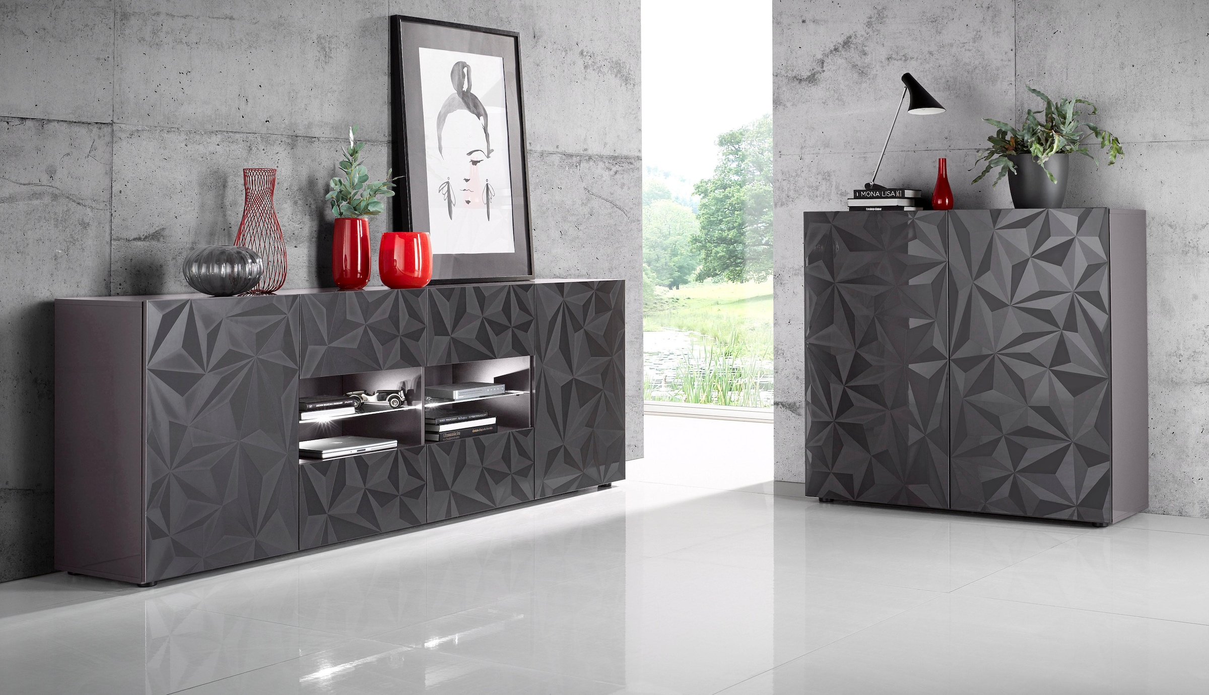 INOSIGN Sideboard »Prisma«, Breite 241 cm