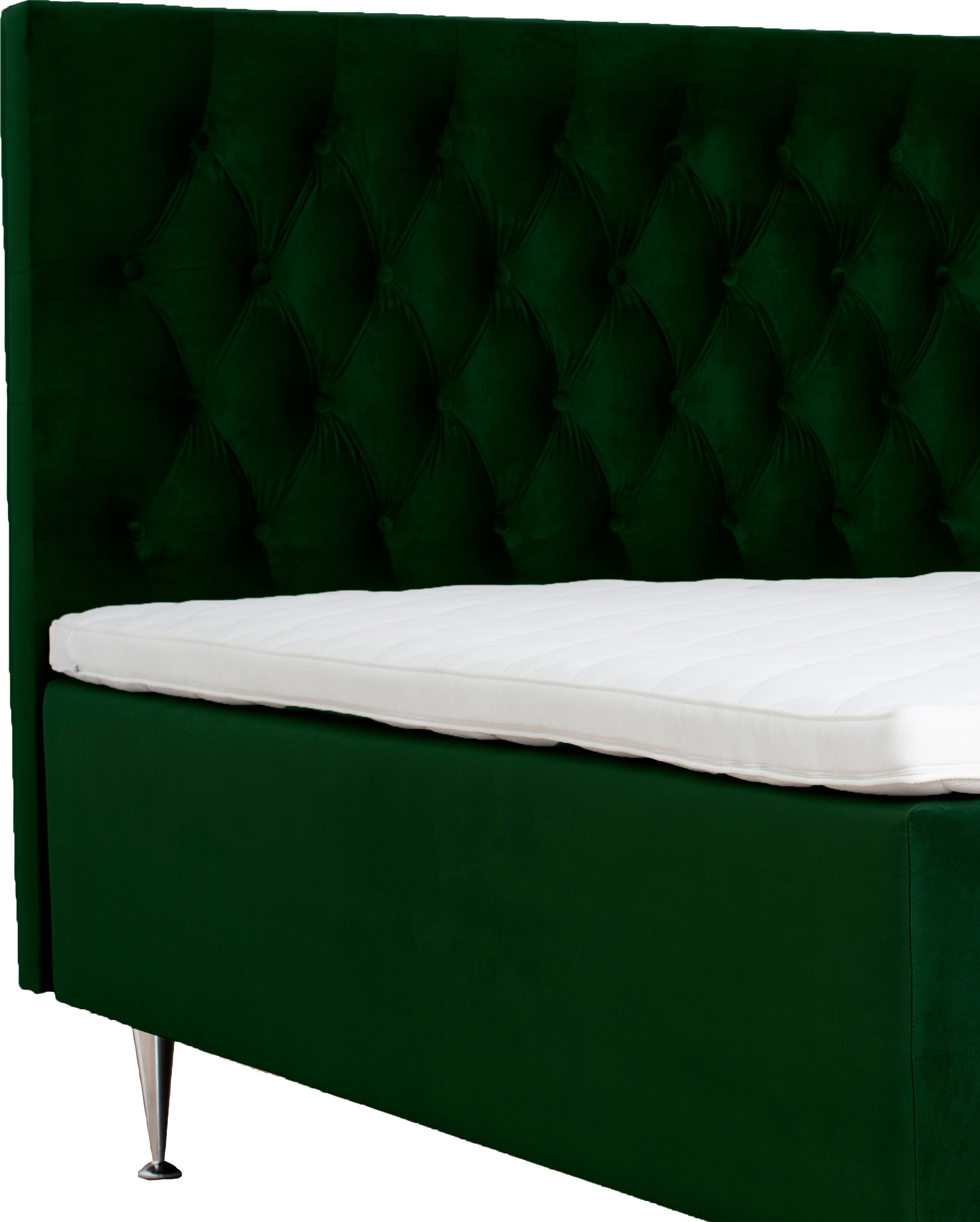 Home affaire Boxspringbett »Exclusive« inkl. Topper, 3 Breiten, 3 Härtegrad-Ausführungen