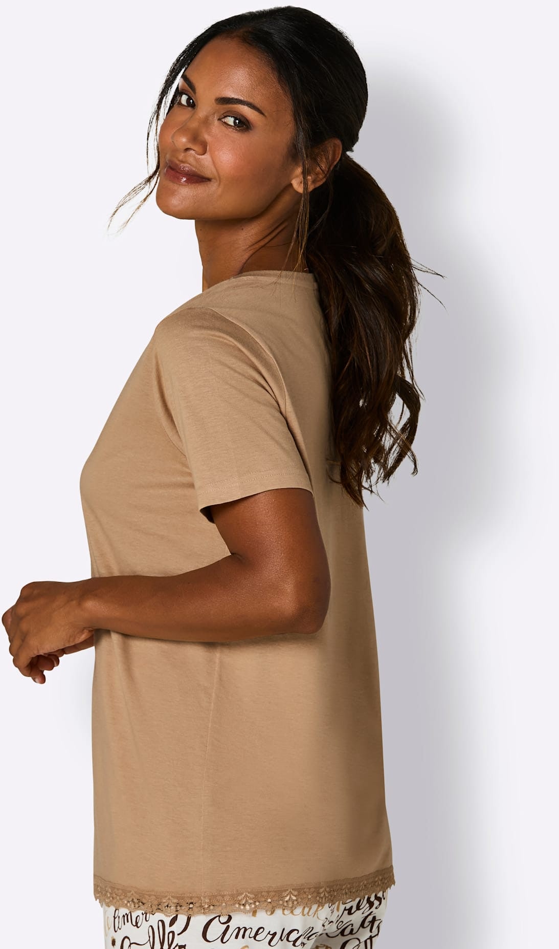 wäschepur Pyjamaoberteil »Schlafanzug-Shirt« 1 tlg.