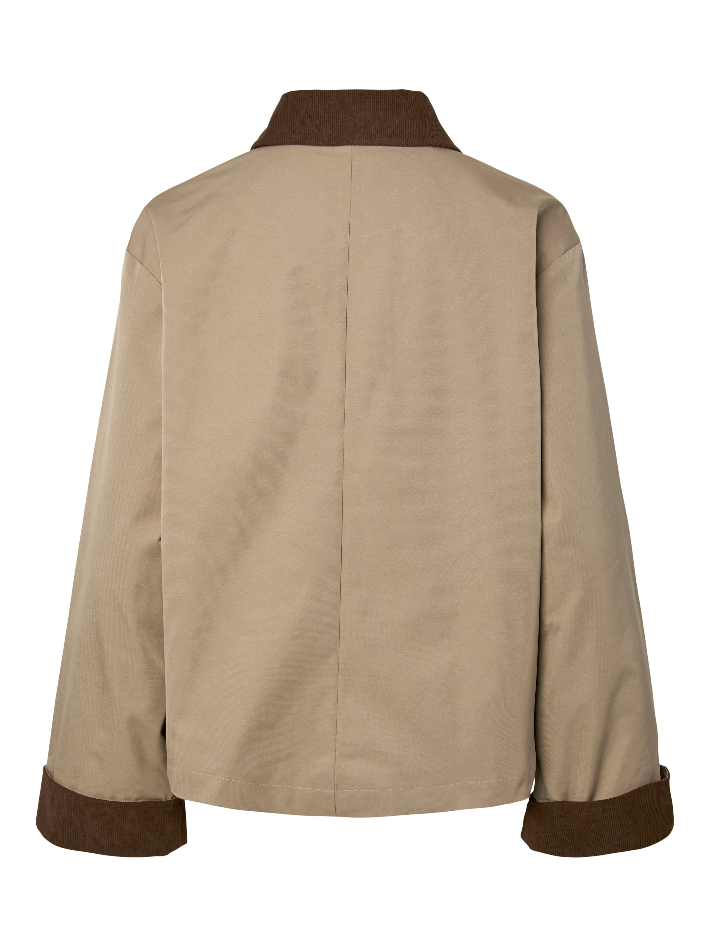 pieces Veste courte »PCJORMA SHORT LIGHT JACKET NOOS BC« avec col et bordures contrastants
