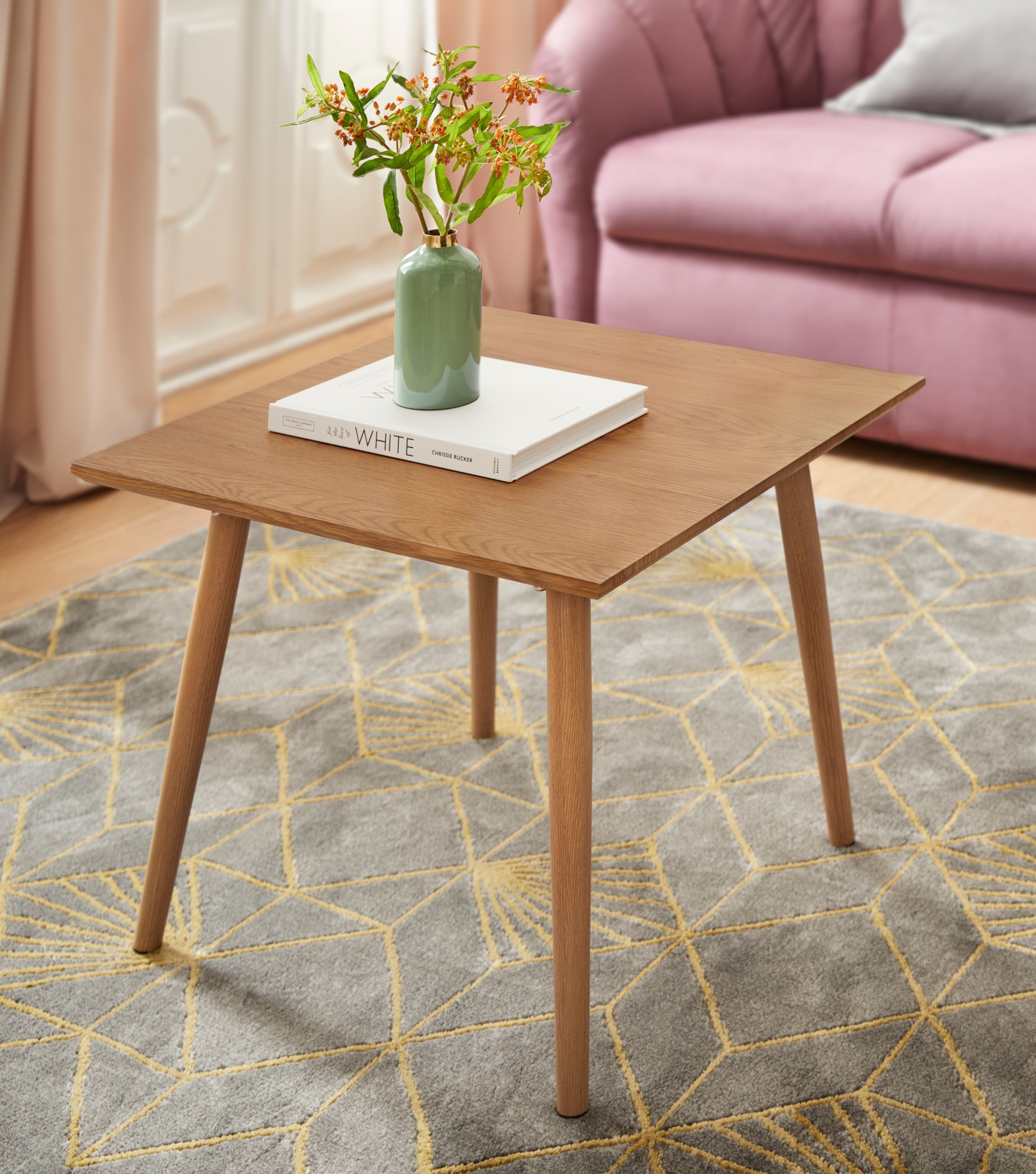 Image of Leonique Beistelltisch »Eadwine«, Tischplatte aus pflegeleitem MDF mit Folie, Gestell aus Metall, in verschiedenen Farbvarianten erhältlich, Höhe 45 cm bei Ackermann Versand Schweiz