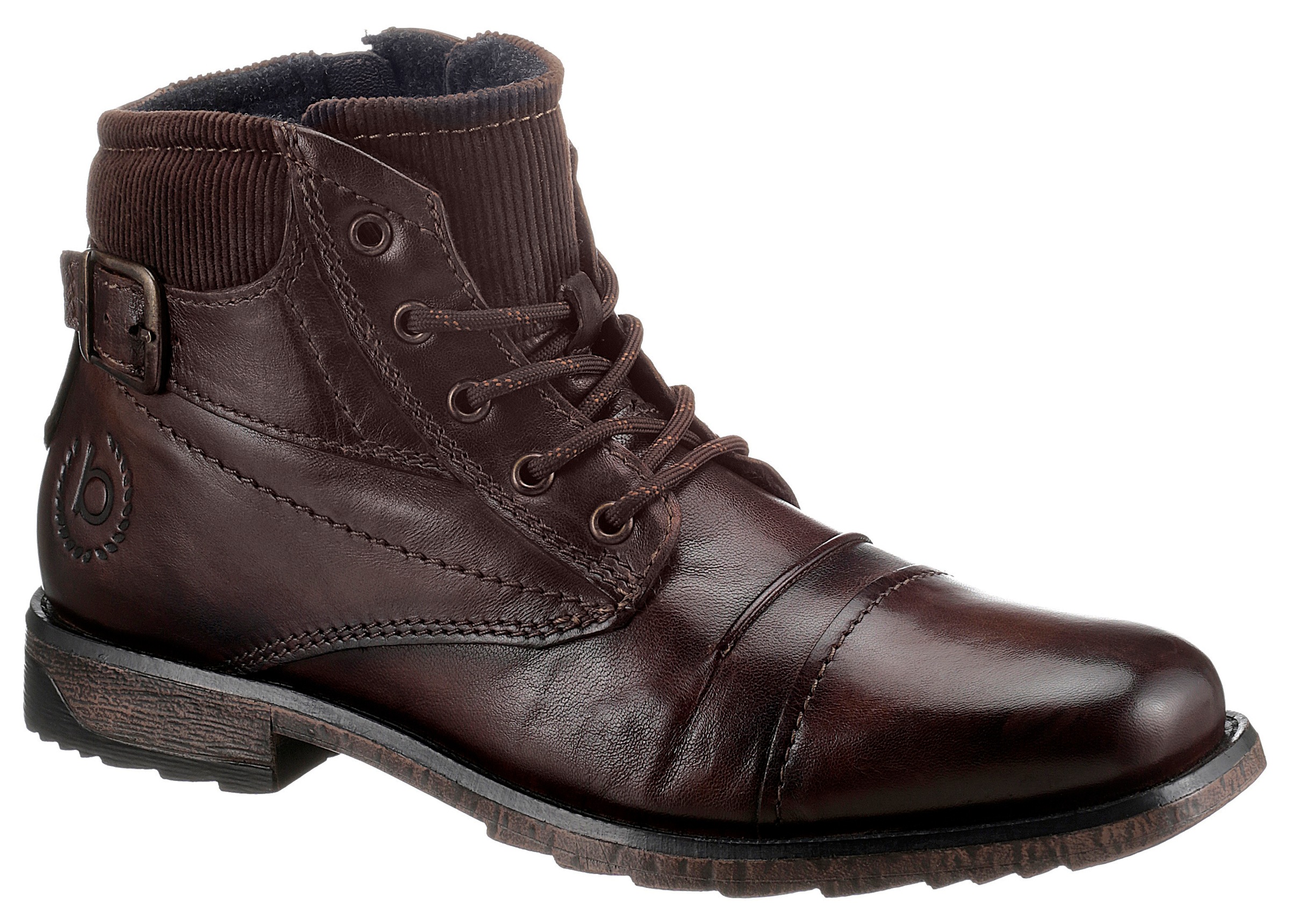 Image of bugatti Schnürboots, mit modischen Cordeinsätzen bei Ackermann Versand Schweiz