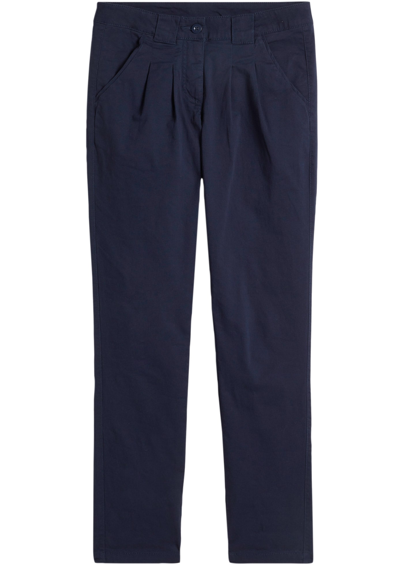 bonprix Chinos  schmale Form, mit Bundfalten und praktischen Taschen