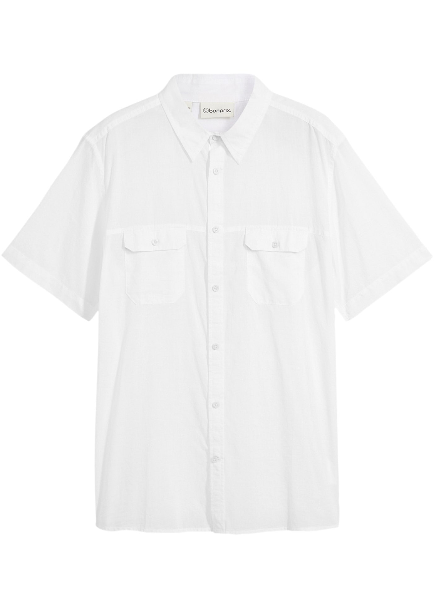 bonprix Kurzarmhemd »Kurzarmhemd aus reiner Baumwolle« Regular Fit, aus Baumwolle, mit Brusttaschen, Kentkragen
