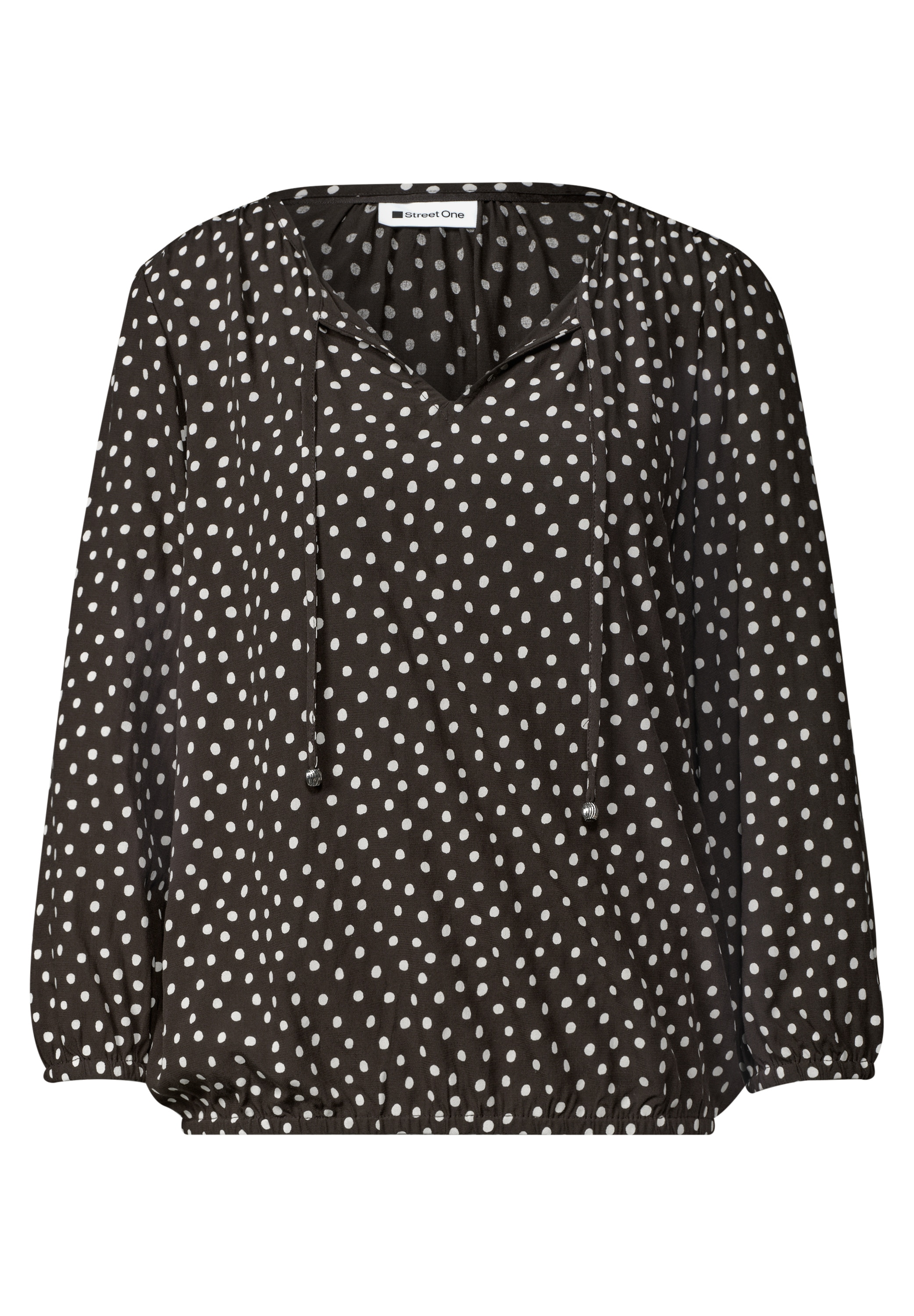 STREET ONE 3/4-Arm Tunika mit Split Neck / mit Punkten