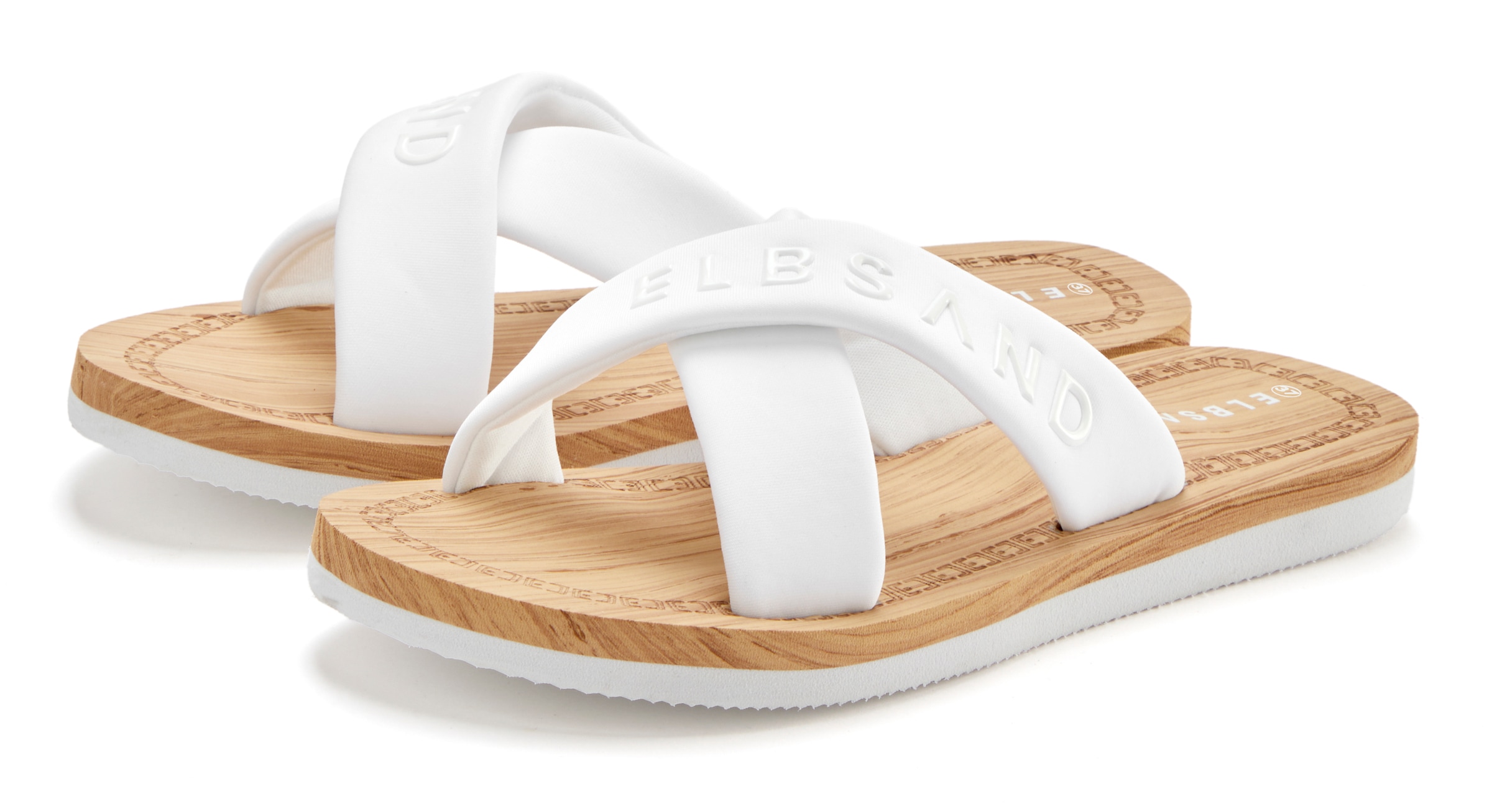 Image of Elbsand Badepantolette "Badeschuhe, Badeschlappe, Sommerschuhe, Pantolette,Badelatsche" Sandale mit wasserabweisender und ultraleichter Sohle VEGAN