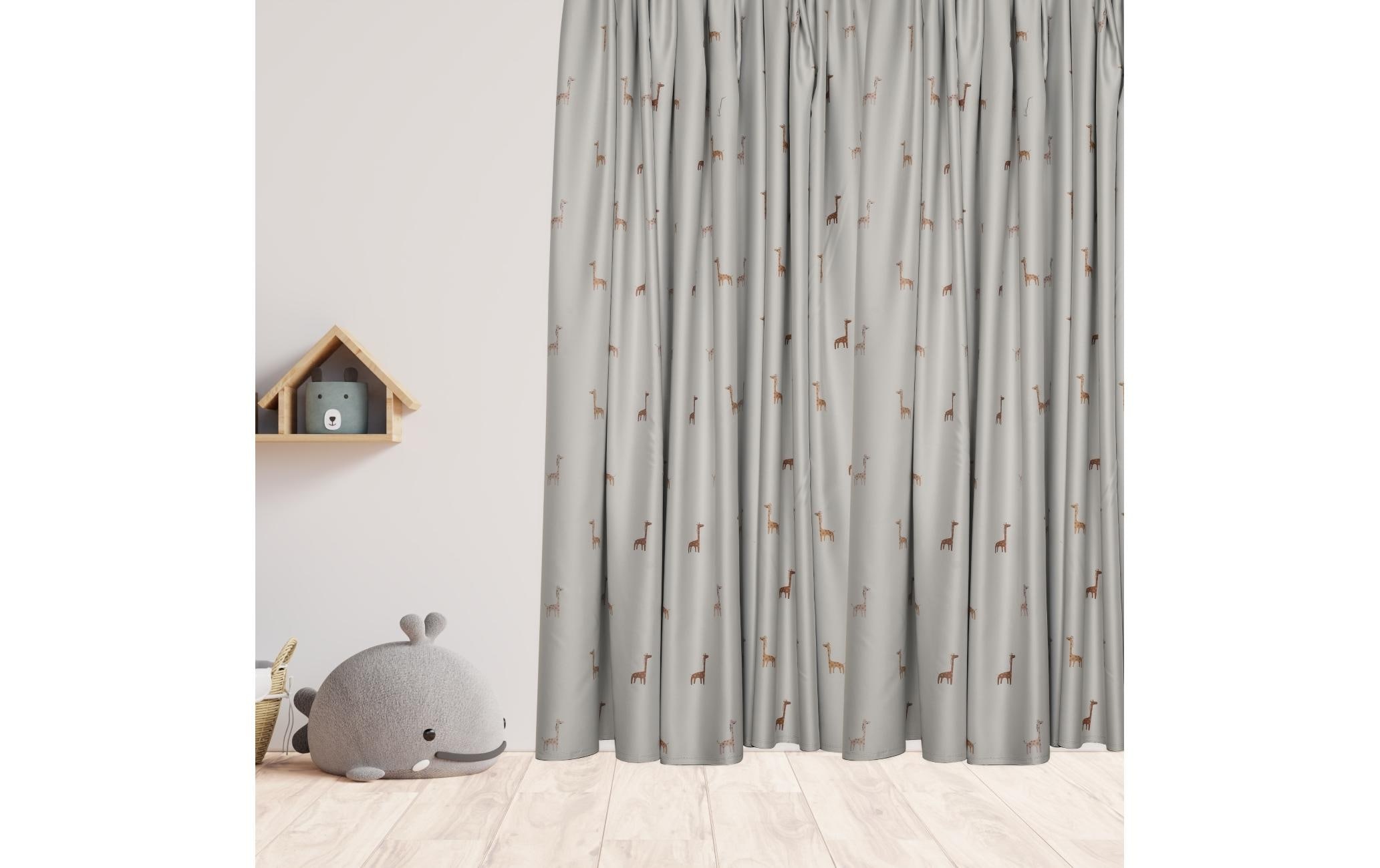 Image of Kindervorhang.ch Vorhang "Sierra mit Faltenband 140 cm x 260 cm" Hakenaufhängung 1 Stk. tlg.