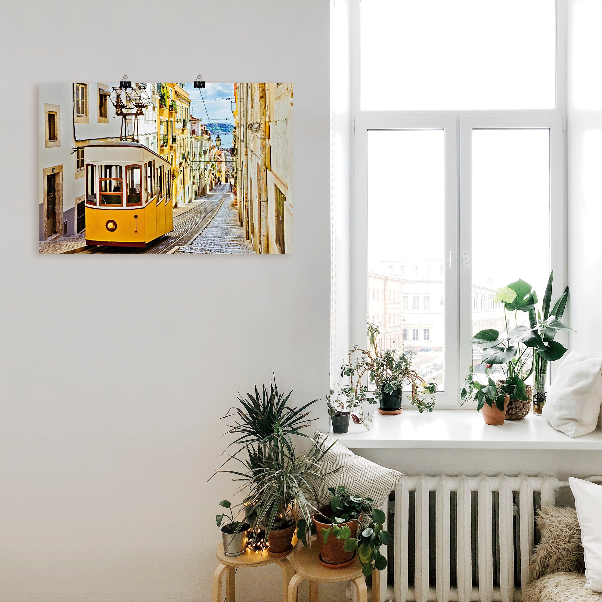 Artland Wandbild »Ascensor da Gloria in Lissabon« Zugbilder 1 Stk. tlg. als Alubild, Leinwandbild, Wandaufkleber oder Poster in versch. Grössen