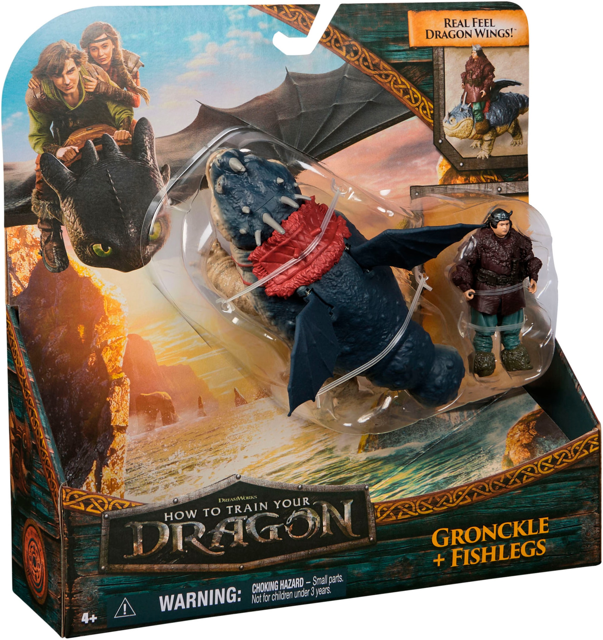 Spin Master Personnage de jeu »Dragons Movie - Viking & Dragon - Fleischklops & Fischbein«