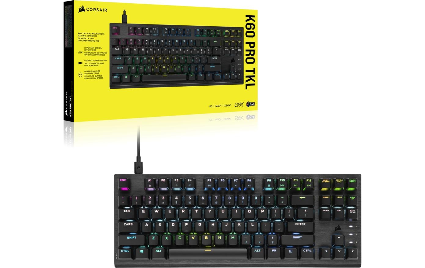 Corsair Gaming-Tastatur »Corsair K60 RGB PRO TKL«