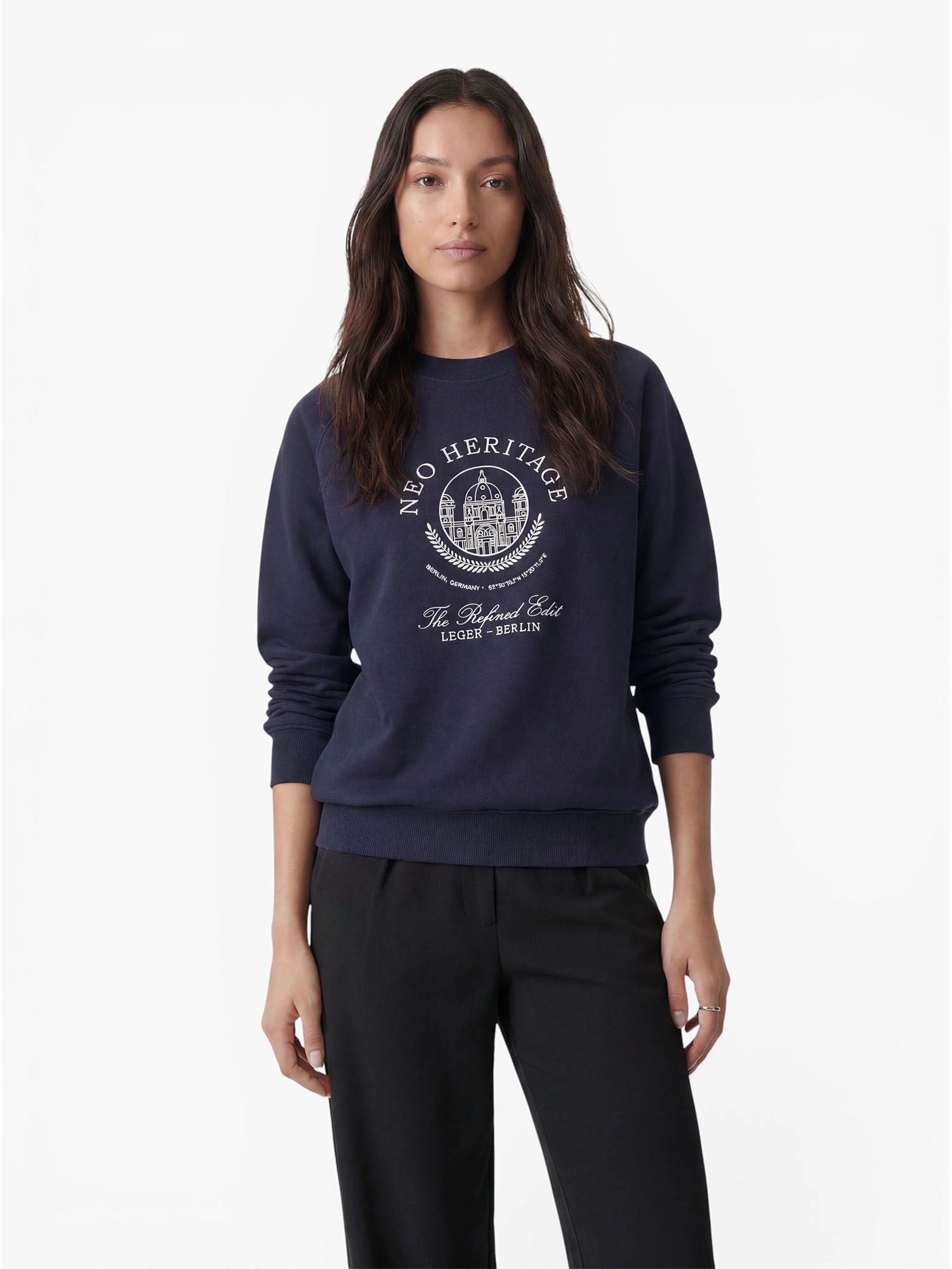 Image of LeGer Sweater "Bettina, LeGer by Lena Gercke", Baumwollmix, bestickt