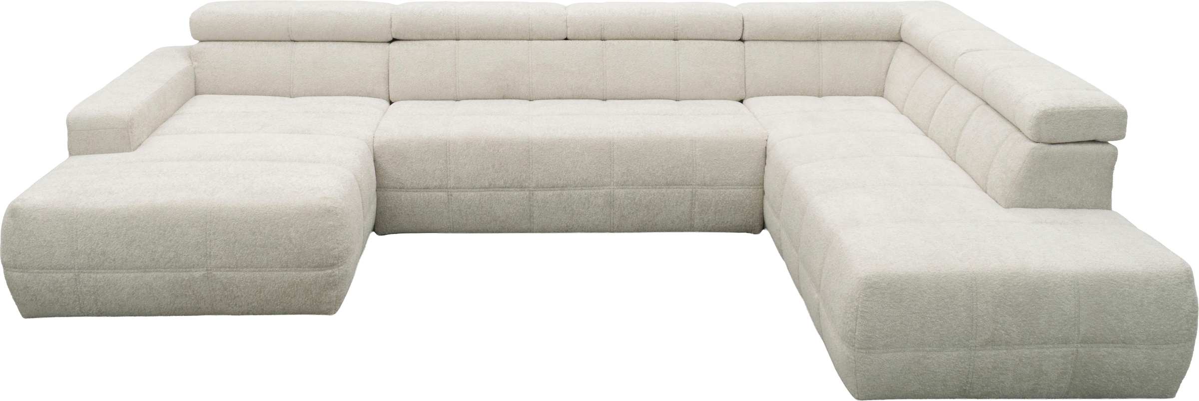 GOODproduct Wohnlandschaft »Ballerup 359 x 228 cm, auch mit verstellbarer Sitztiefe« Kopfteile verstellbar, Pet Friendly Bezug, U-Form