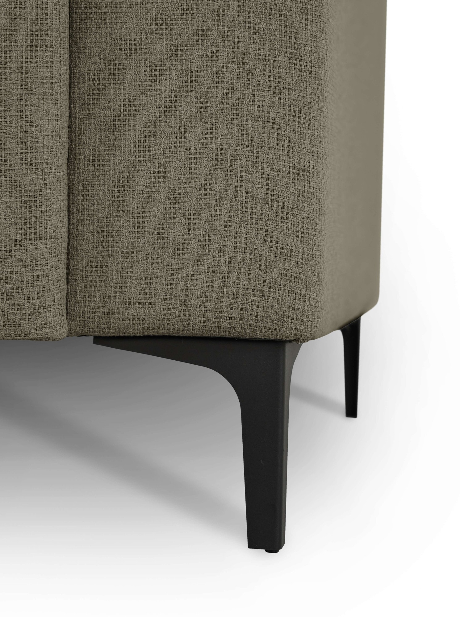 Home affaire Ecksofa »Tournon, L-Form, Breite 256 cm, Webstoff, Chenille«, Designsofa im nordischen Stil, Wellenunterfederung, Metallfüsse