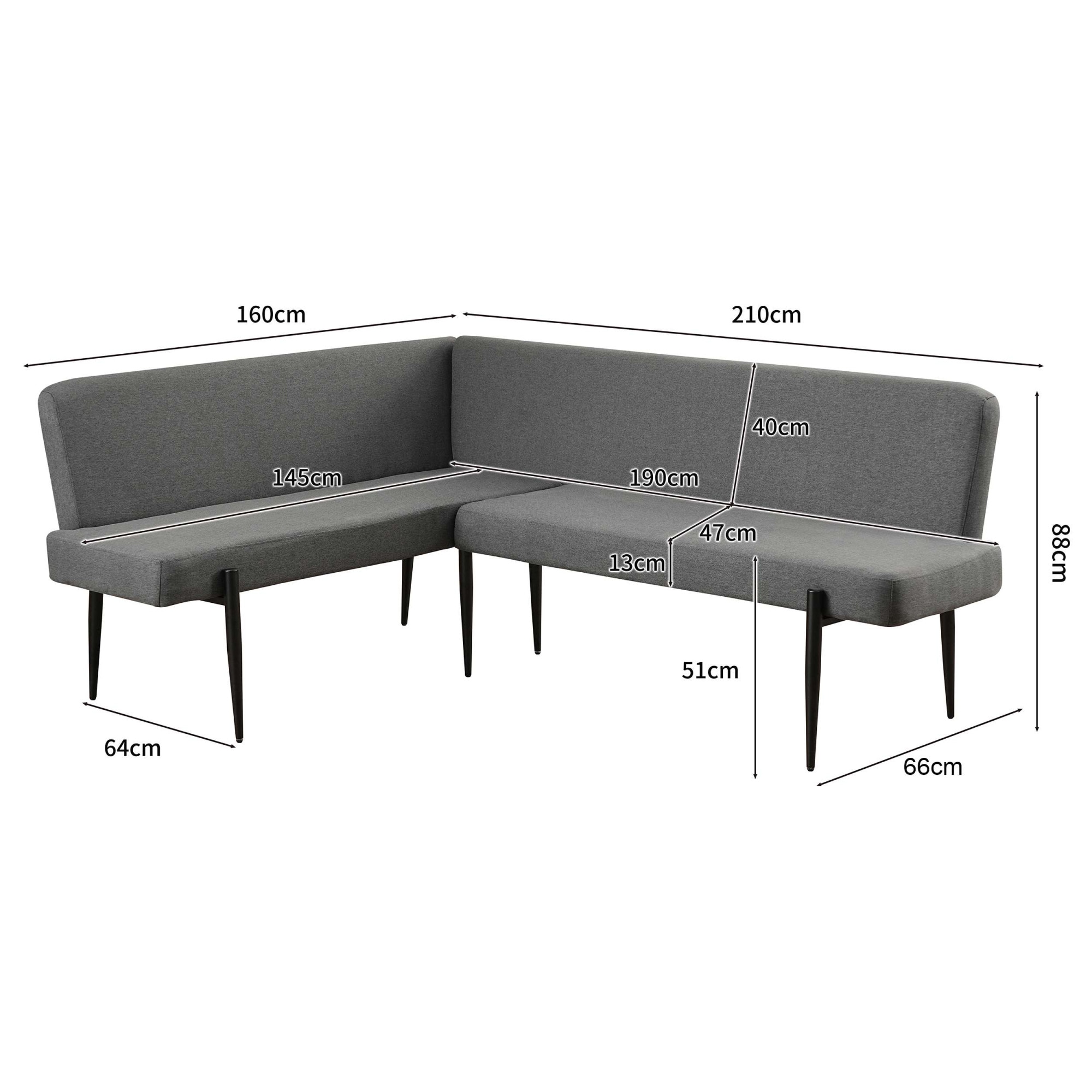 GOODproduct Eckbank »Frida« Federkern, pflegeleichtem Velours oder Webstoff Bezug, Breite 210 cm