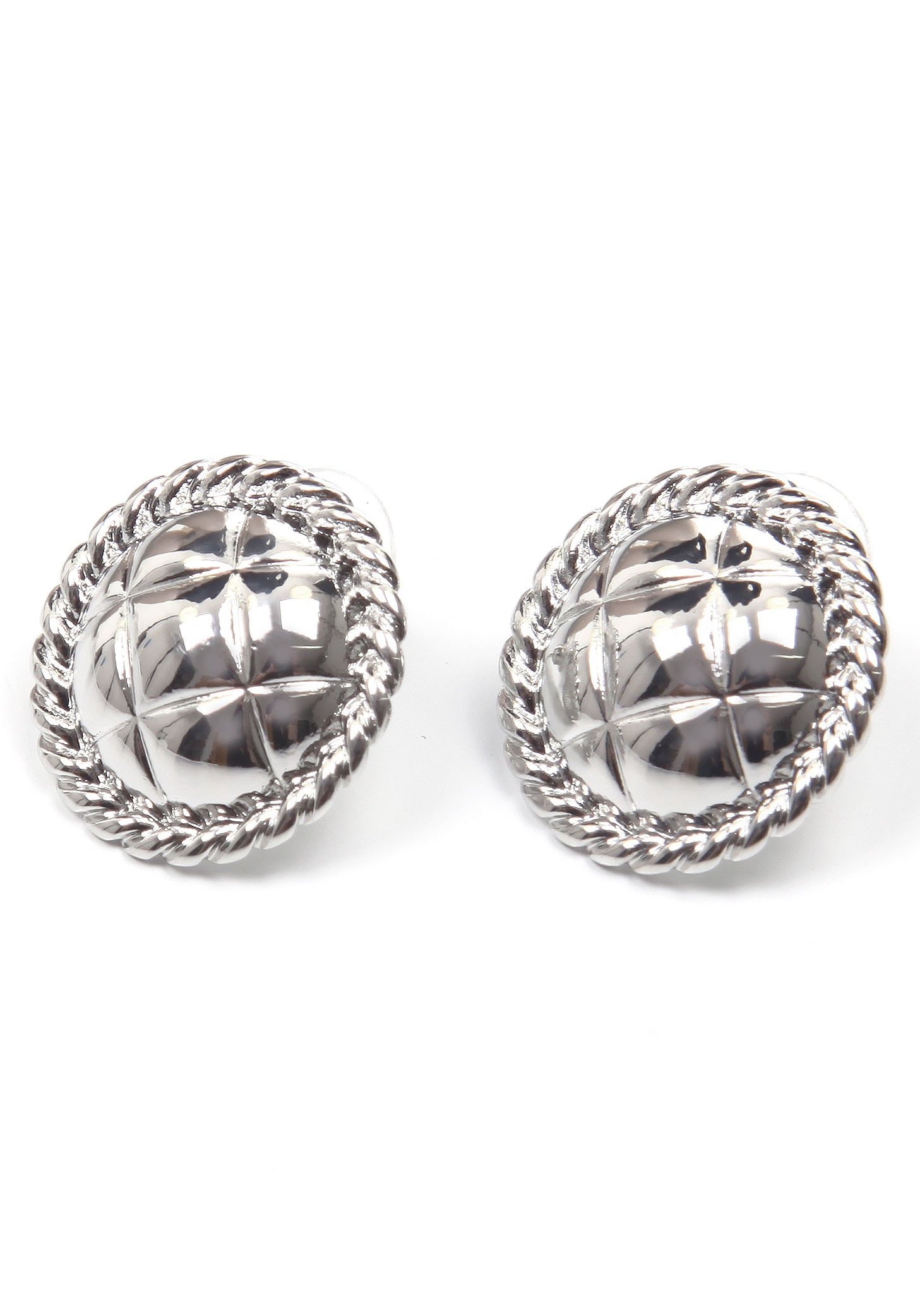 Image of J.Jayz Paar Ohrstecker »rund, gedrehte Umrandung, Steppung« bei Ackermann Versand Schweiz