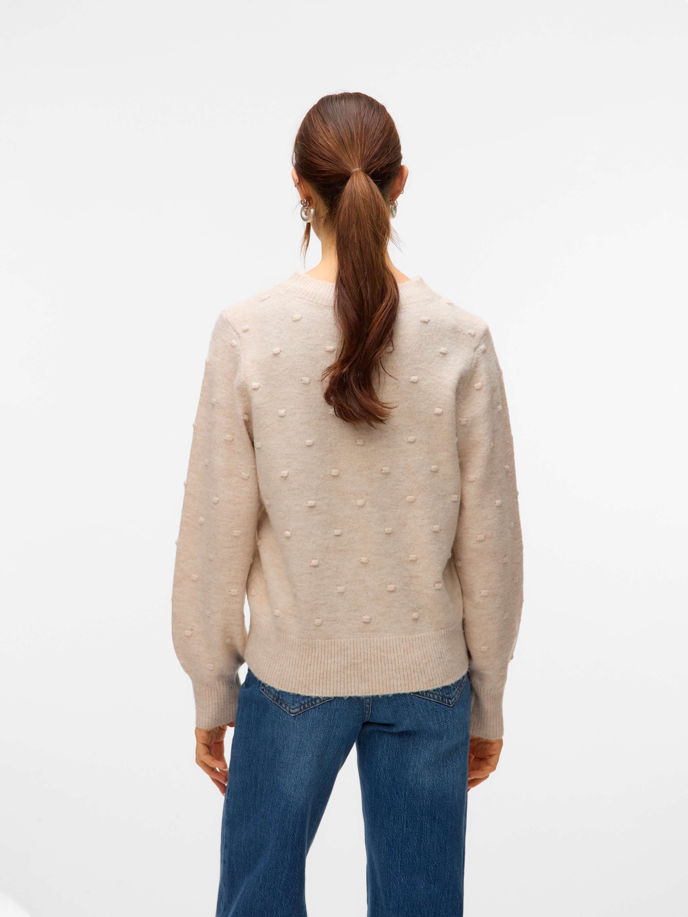 Vero Moda Rundhalspullover »VMFRANCESCA LS O-NECK PULLOVER BOO«