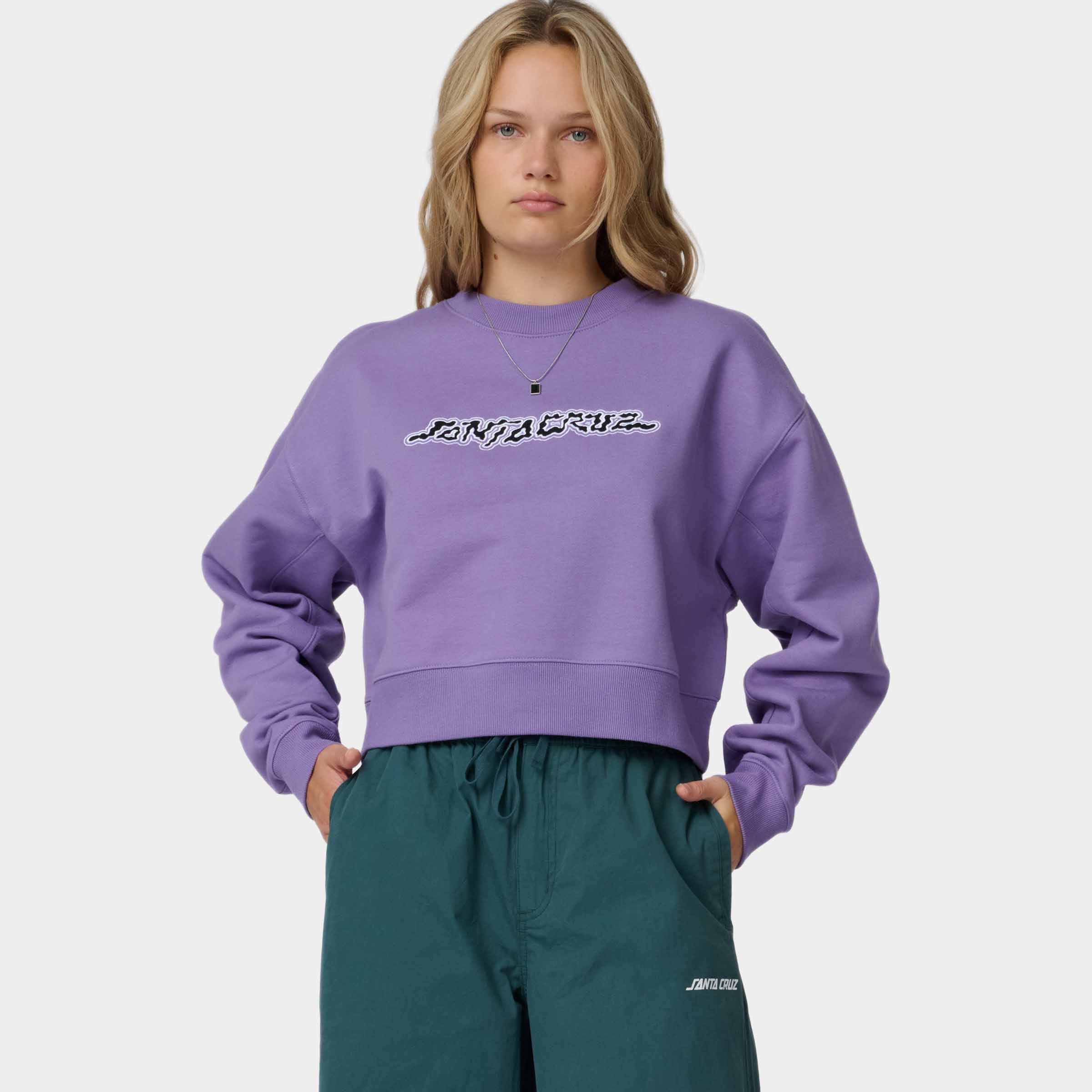 Image of Santa Cruz Sweatshirt "KELP STRIP CREW", für Erwachsene, sportlicher Stil, mit Komfort und Bewegungsfreiheit