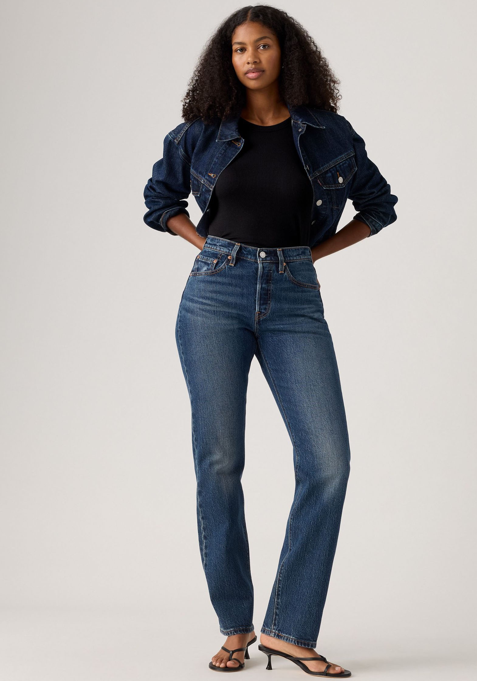 Levi's® Stretch-Jeans »LV Jeans 501 CURVE BLACKS«, mit gerader Beinform