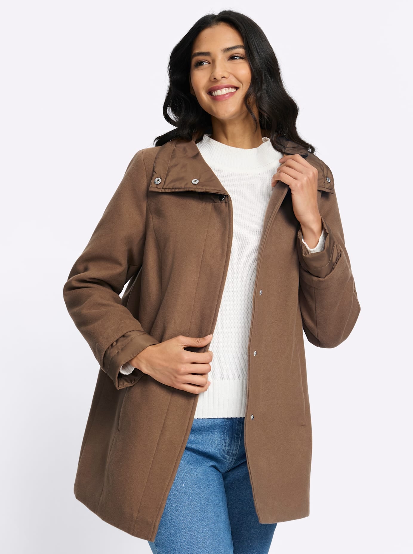 Classic Basics Veste longue sans capuche