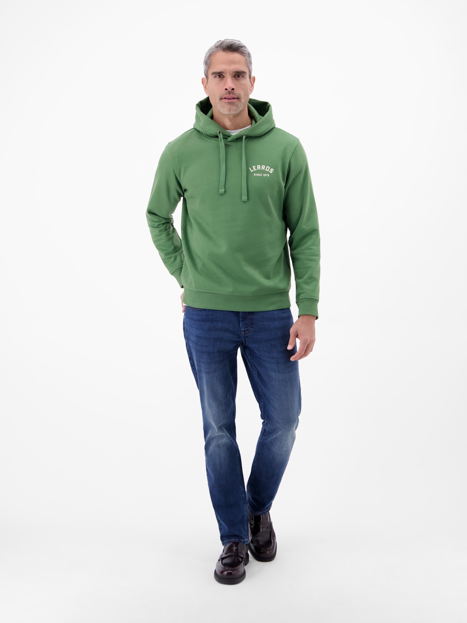 LERROS Hoodie »Sweatshirt Hoodie mit Kapuze mit Tunnelzug«, Weiches Baumwoll-Mischgewebe für hohen Tragekomfort
