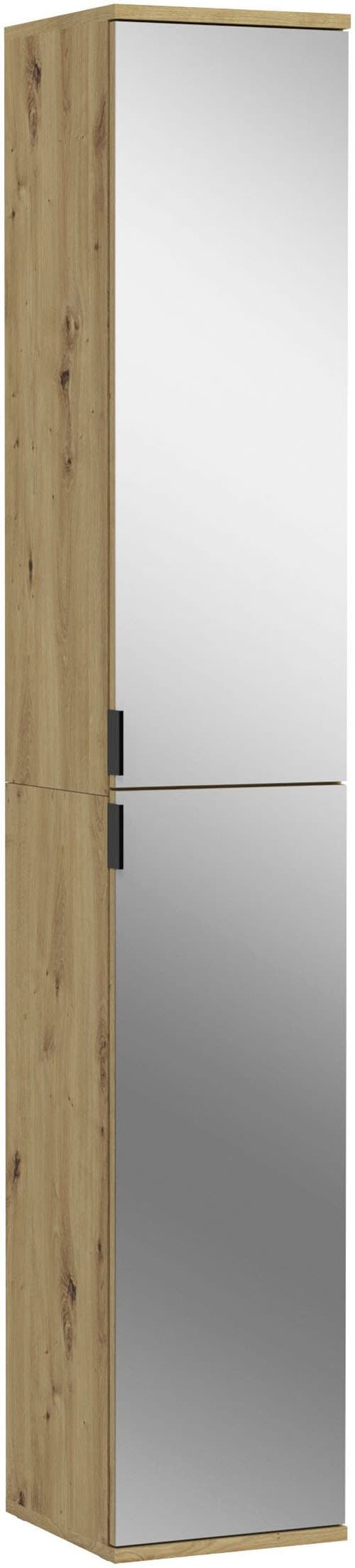 INOSIGN Garderoben-Set »Trondheim, 91 cm, best. aus 2 Schränken, 6 Spiegeltüren, 15 Fächer«, (Set, 2 St.), inkl. ausziehbarer Kleiderstange, Garderobenschrank, Kleiderschrank