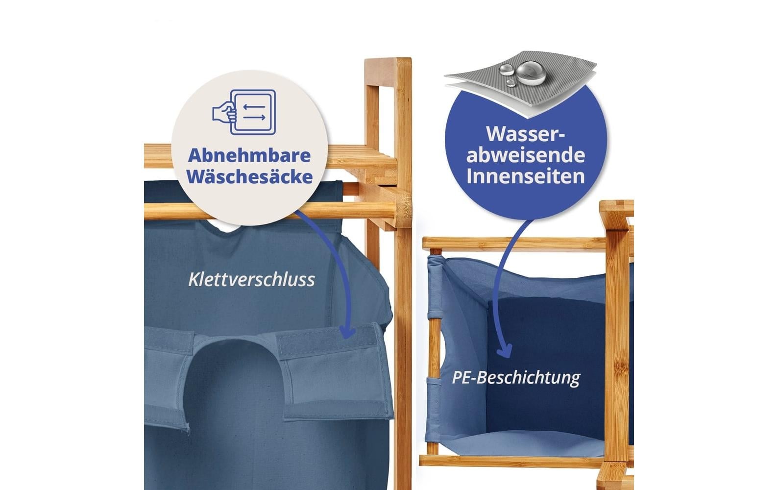 Lumaland Wäschekorb »Bambus 30 l«
