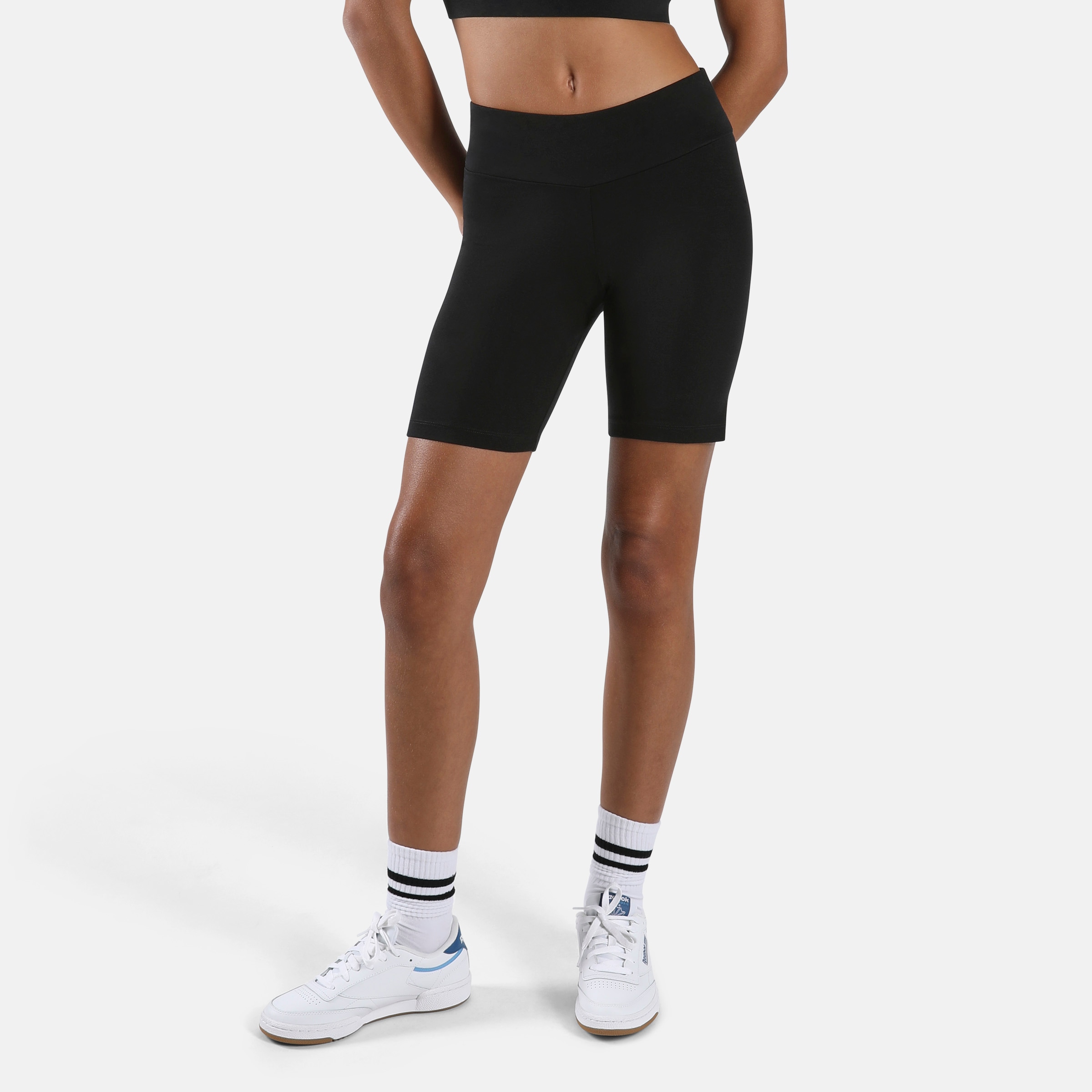 Image of Reebok Sweatshorts "FRIDA SMALL LOGO CYCLE SHORT" aus Baumwolle und Elasthan