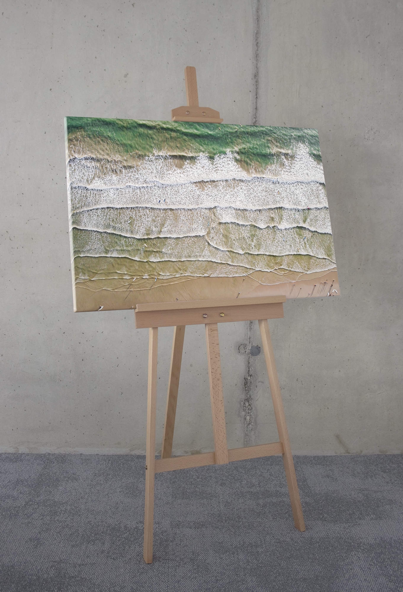 Komar Leinwandbild »Day at the Beach - Grösse 60 x 90 cm« Natur 1 Stk. tlg. Keilrahmenbild mi Echtholzrahmen