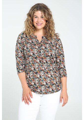 Paprika Print-Shirt »mit breitem Rundhals«, casual Naturfarbe aus Viskose kaufen