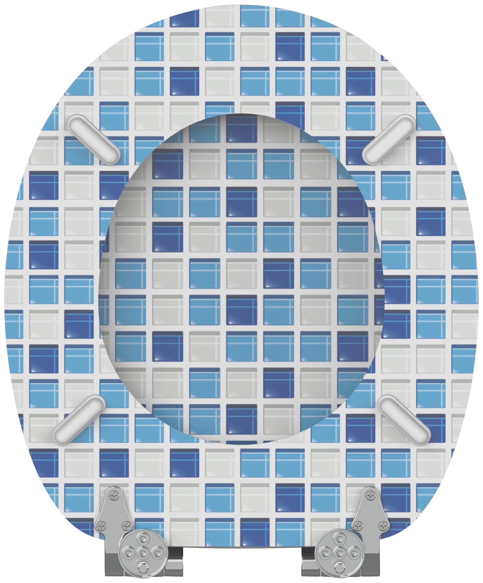 Sanilo WC-Sitz »Mosaik Blau« mit Absenkautomatik