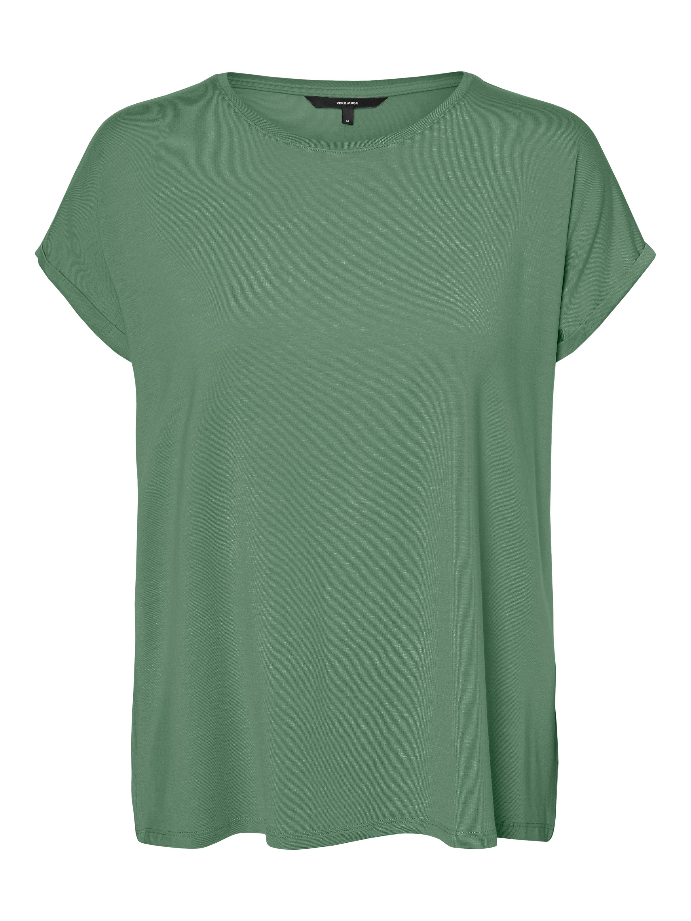 Vero Moda Rundhalsshirt »VMAVA PLAIN SS TOP GAJRS NOOS«