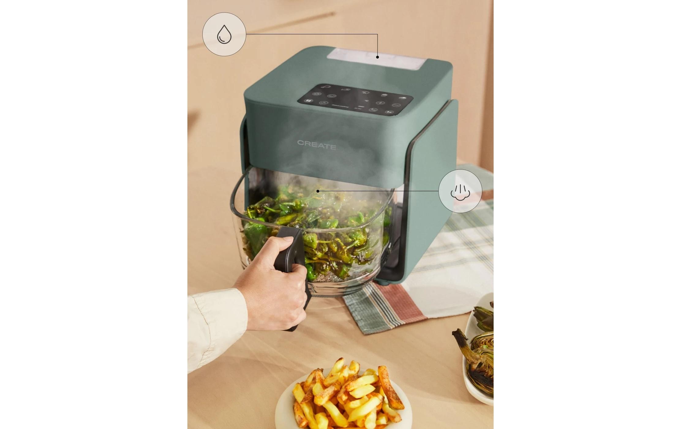   Friteuse à air chaud »Create Air Fryer Mist 4,2 l« 1300 W