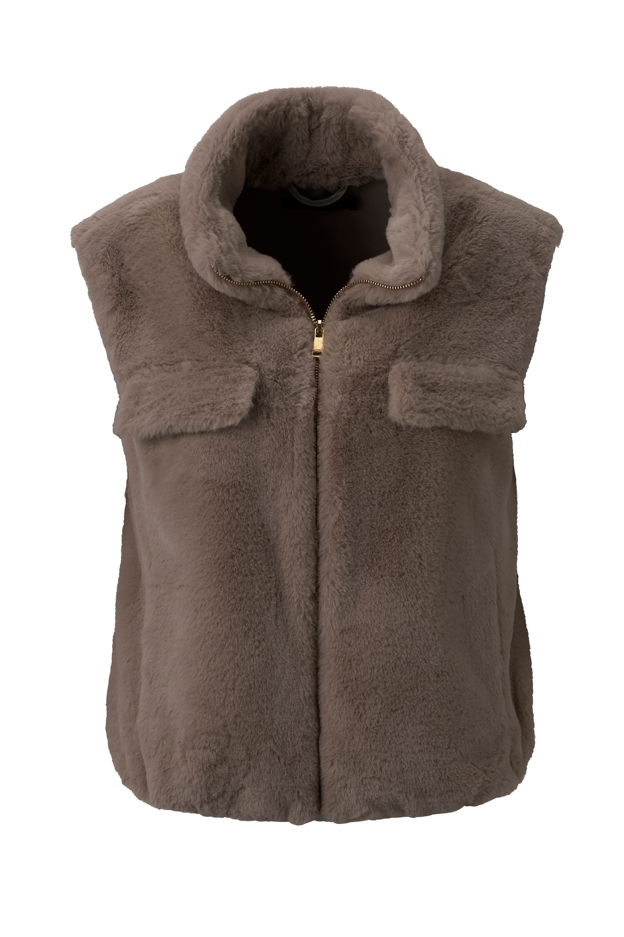 Aniston CASUAL Plüschweste, in trendiger Farbpalette - NEUE KOLLEKTION