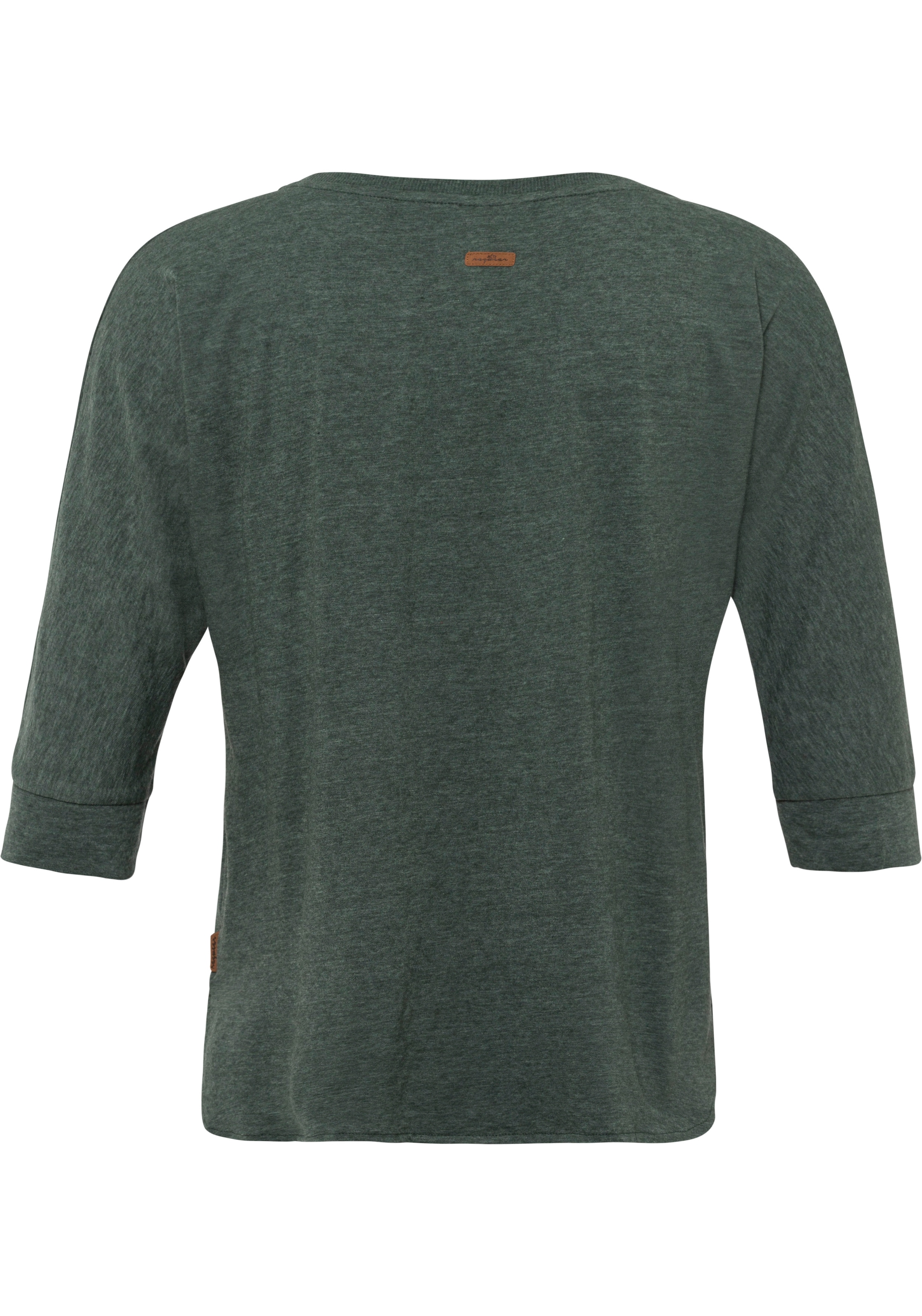 ♕ Ragwear T-Shirt versandkostenfrei Herz-Design im Zierknopfbesatz natürlicher mit »SHIMONA«, bestellen in Holzoptik